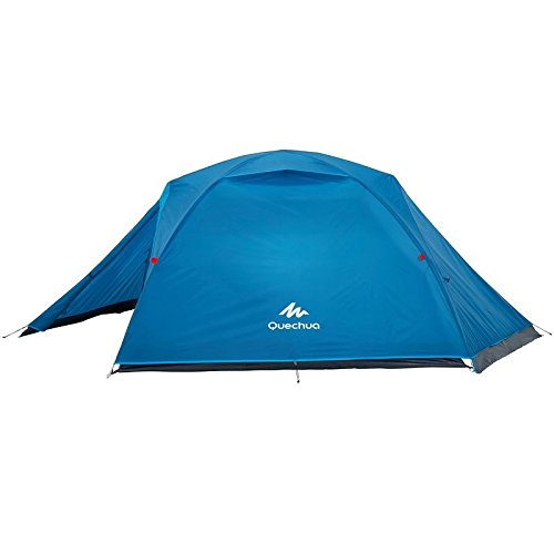 Decathlon ARPENAZ 3+ Person Camping Tent - Lightweight Waterproof 3-Season Backpacking Tent for Hiking, Family Outdoor Adventures & Beach Trips (Blue)