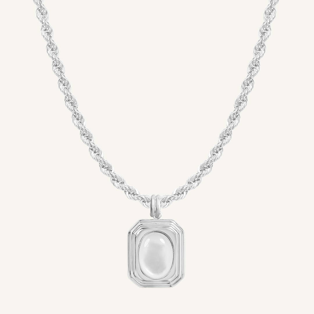 Renewal Mother of Pearl Charm Necklace - Elegant Handmade Jewelry for Women, Perfect Gift for Birthday, Anniversary & Special Occasions | Boho Chic Style for Everyday Wear & Formal Events