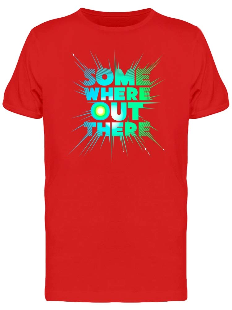 Smartprints Somewhere Out There Graphic T-Shirt for Men - Red | Casual Streetwear & Everyday Wear