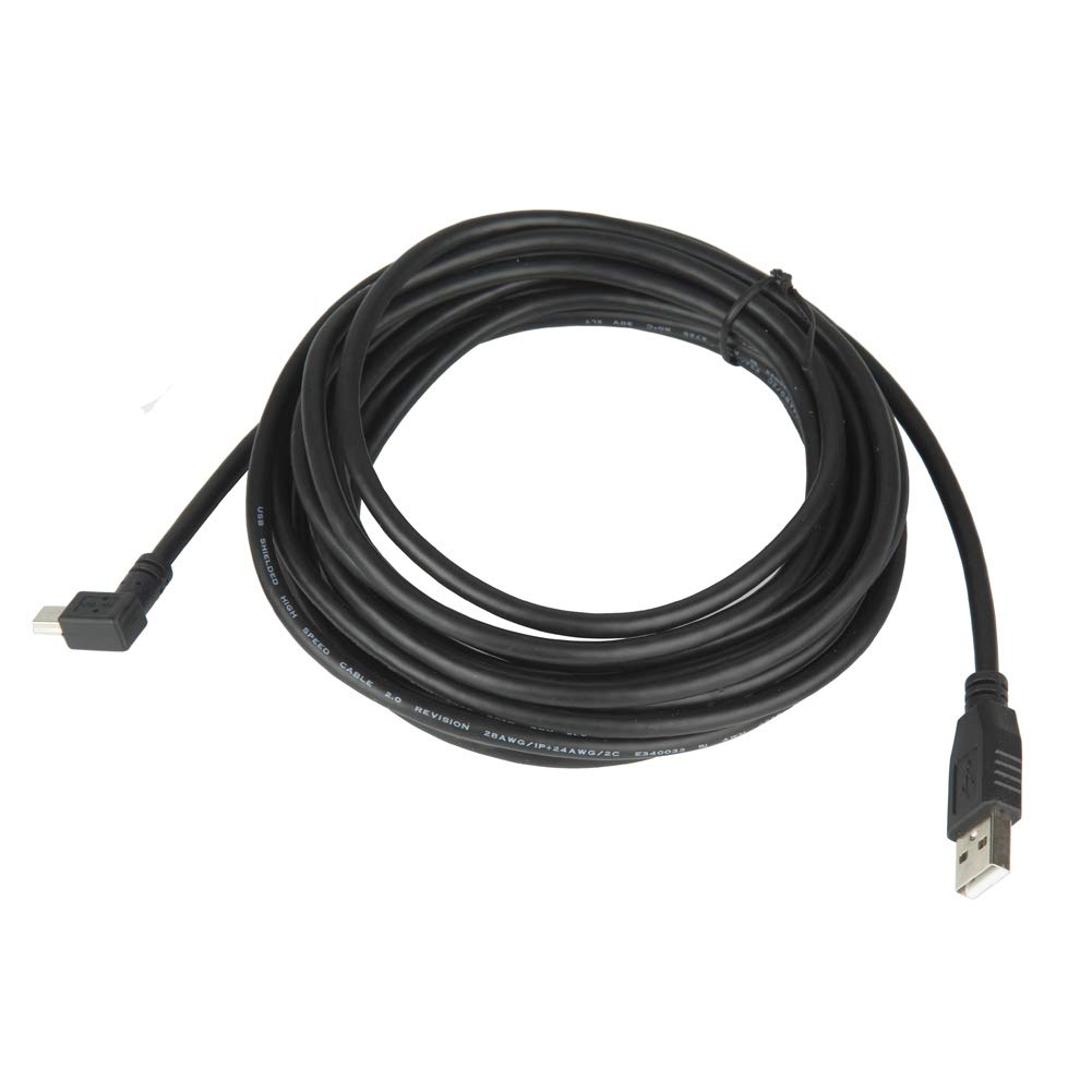 Garmin Nuvi Car Charger Cable - USB to Right Angle Mini USB Charger Wire for TomTom/Zumo Satellite Navigation (3m/9.8ft) - Perfect for Road Trips & GPS Navigation in Vehicles