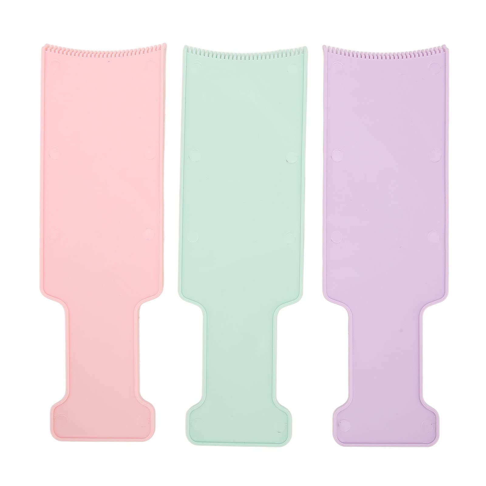 3 Colors Balayage Board with Teeth - Professional Highlighting Paddle for Hair Bleaching | Lightweight & Easy to Clean Foil Coloring Tool | Perfect for Salon Stylists & DIY Hair Coloring at Home
