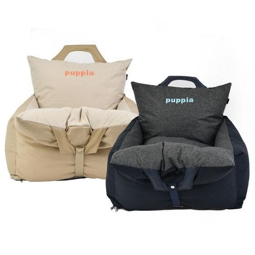 Puppia Soft Mesh Dog Car Seat - Comfortable & Breathable Pet Carrier for Small to Medium Dogs - Perfect for Travel, Road Trips & Vet Visits