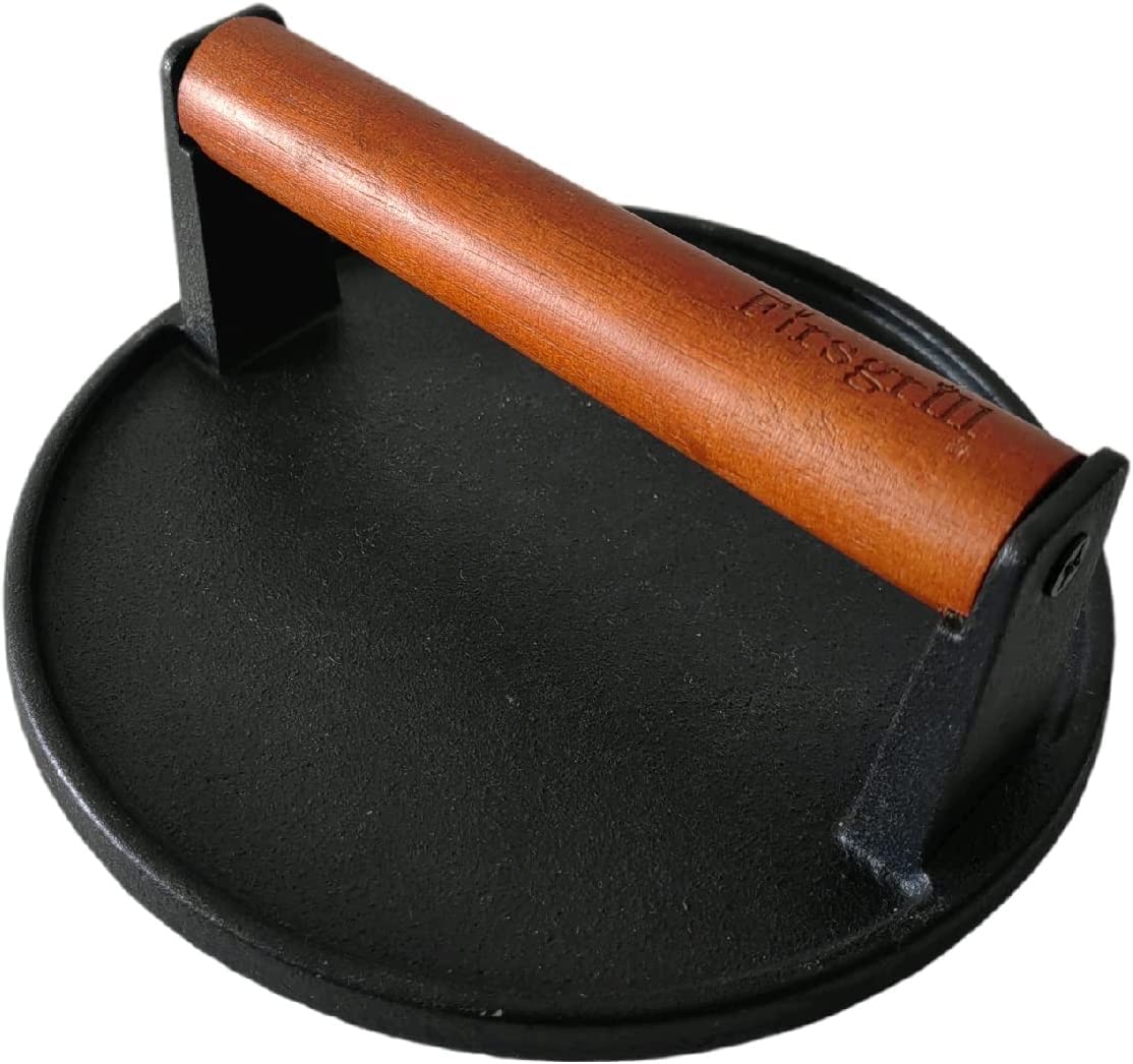 Heavy-Duty Cast Iron Smash Burger Press - 2 Pack 7.08