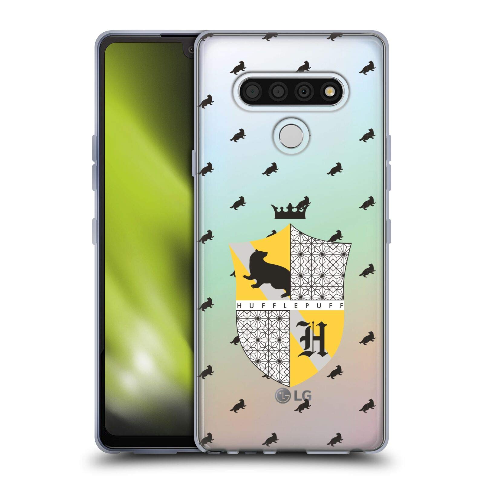 Head Case Designs Harry Potter Hufflepuff Crest Soft Gel Case for LG Stylo 6 - Officially Licensed Half-Blood Prince Edition for School, Work, and Everyday Use
