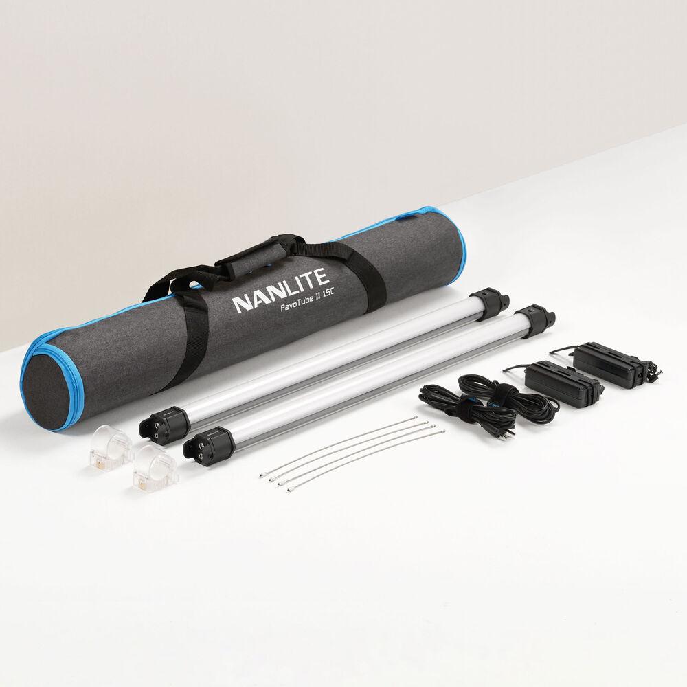 Nanlite PavoTube II 15C RGB LED Tube Light (2 Feet) - Professional Studio Lighting for Photography, Videography, and YouTube Content Creation