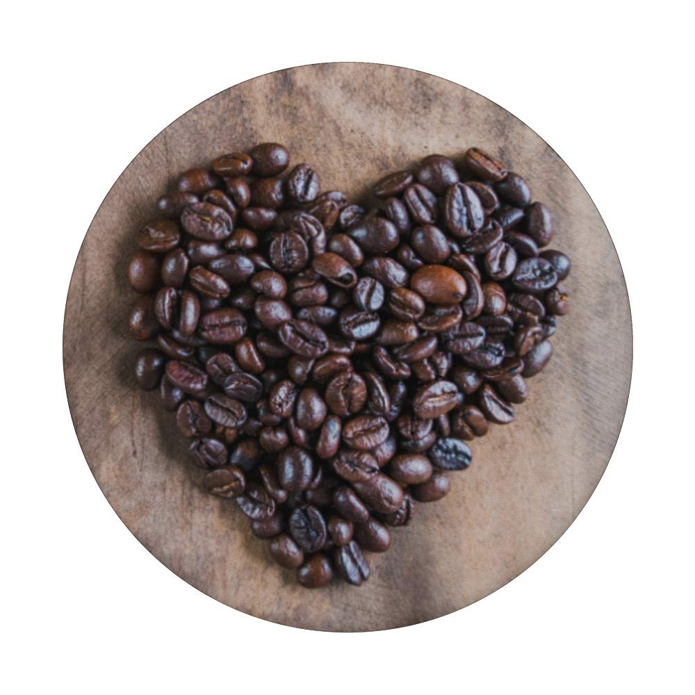 Premium Roasted Coffee Bean PopSocket - Swappable Phone & Tablet Grip with Fragrant Coffee Aroma | Perfect for Coffee Lovers, Office Workers & Travel Enthusiasts