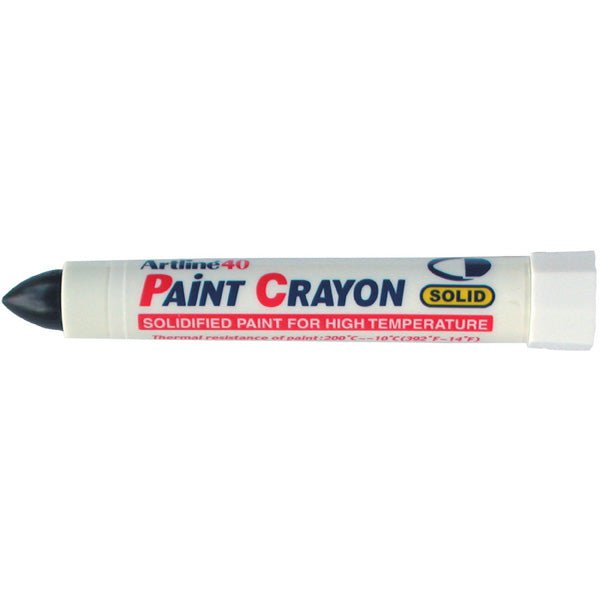 Artline 40 Permanent Paint Marker - Black (12-Pack) - Ideal for Art Projects, DIY Crafts, and Industrial Labeling