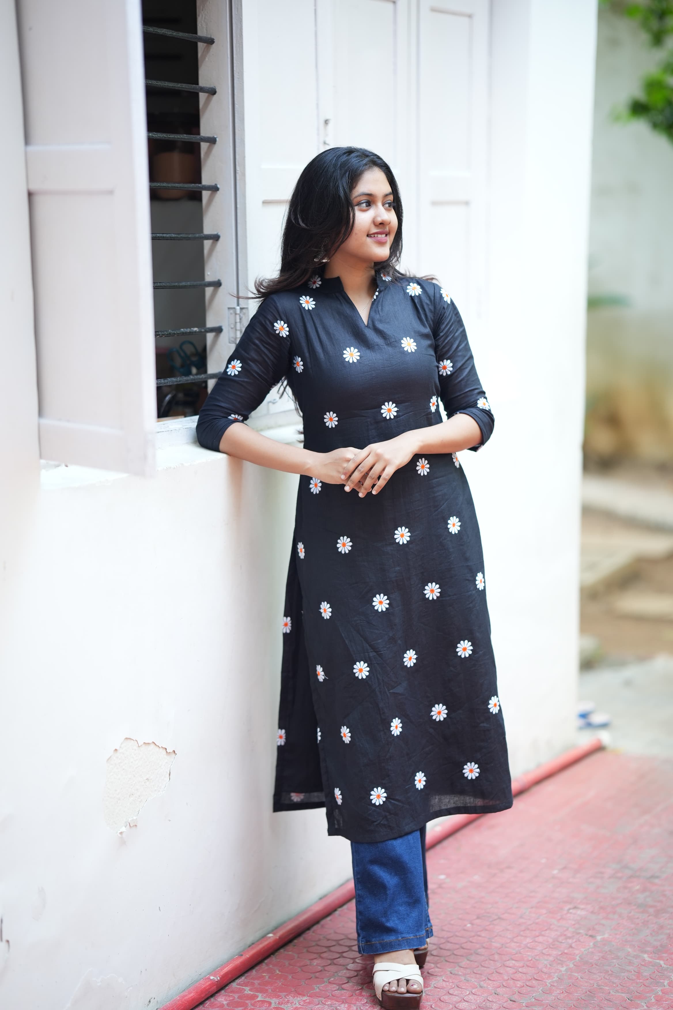 DD746 Richa Pure Cotton Kurti for Women - Comfortable & Stylish Indian Tunic Top for Casual Wear, Office & Festive Occasions