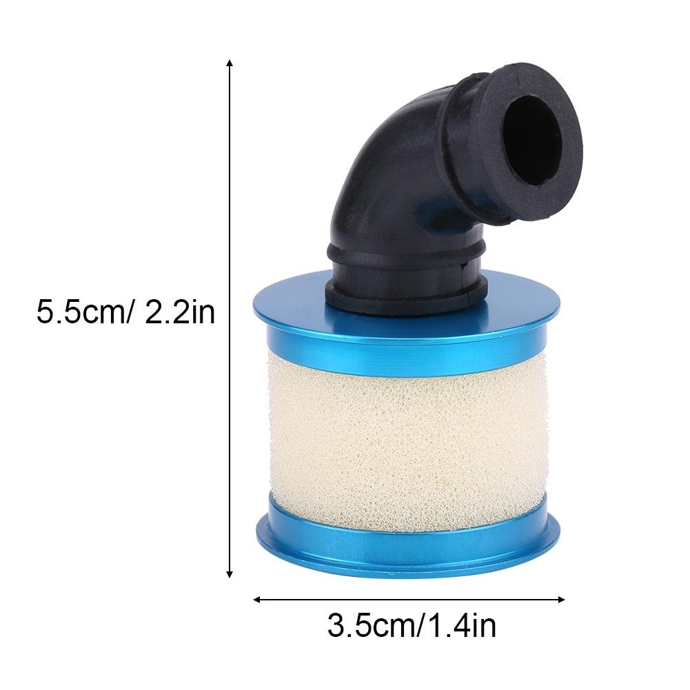 1/10 RC Car Air Filter Sponge Open Aluminium Alloy for 94122/188 Car Truck (Blue) - Perfect for Off-Road Racing and Dusty Terrains