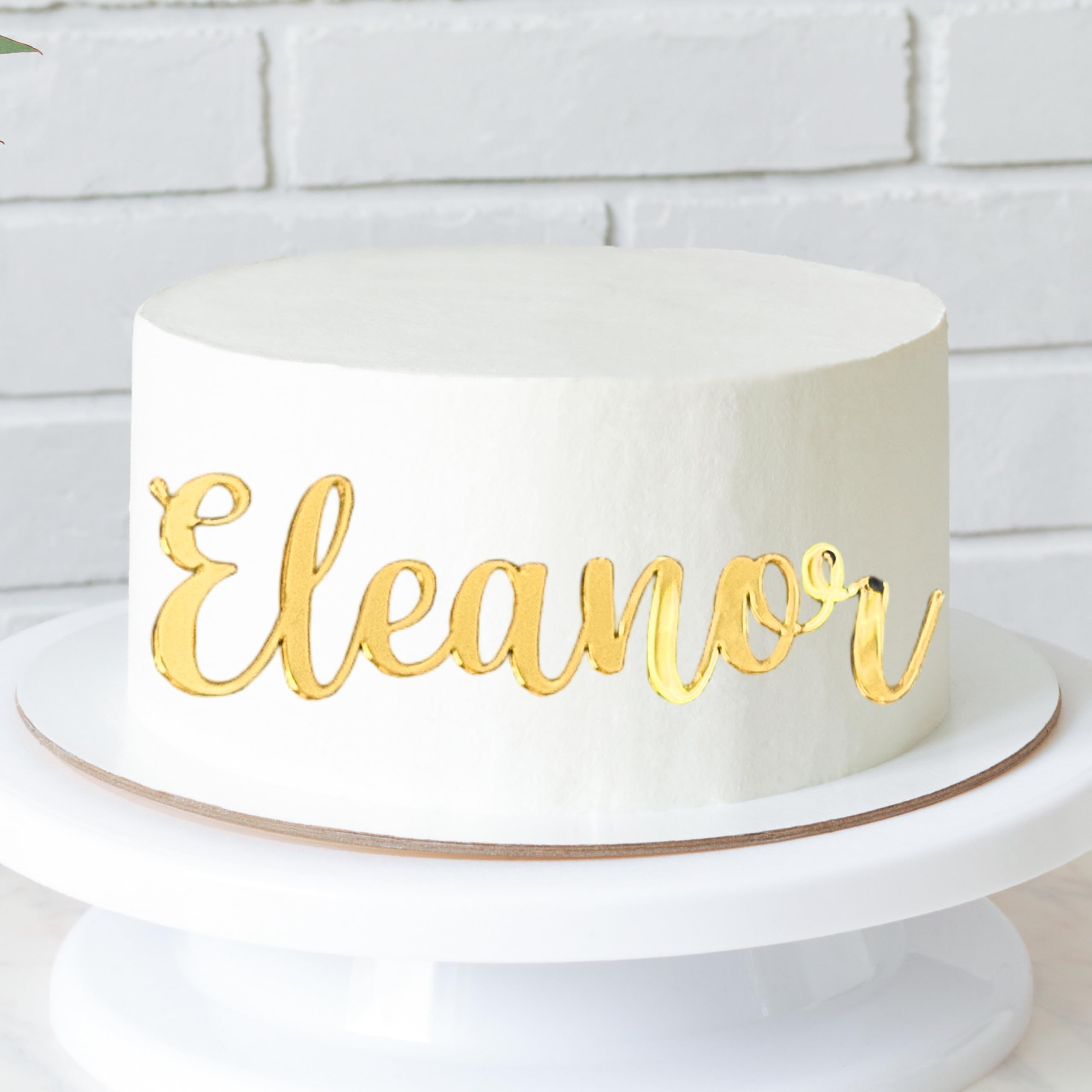 Custom Acrylic Cake Topper - Personalized Wedding, Graduation 2025 & Quinceañera Cake Decorations - Gold Cake Charm & Place Card Holder - Perfect for Wedding Cakes, Birthday Parties & Special Celebrations