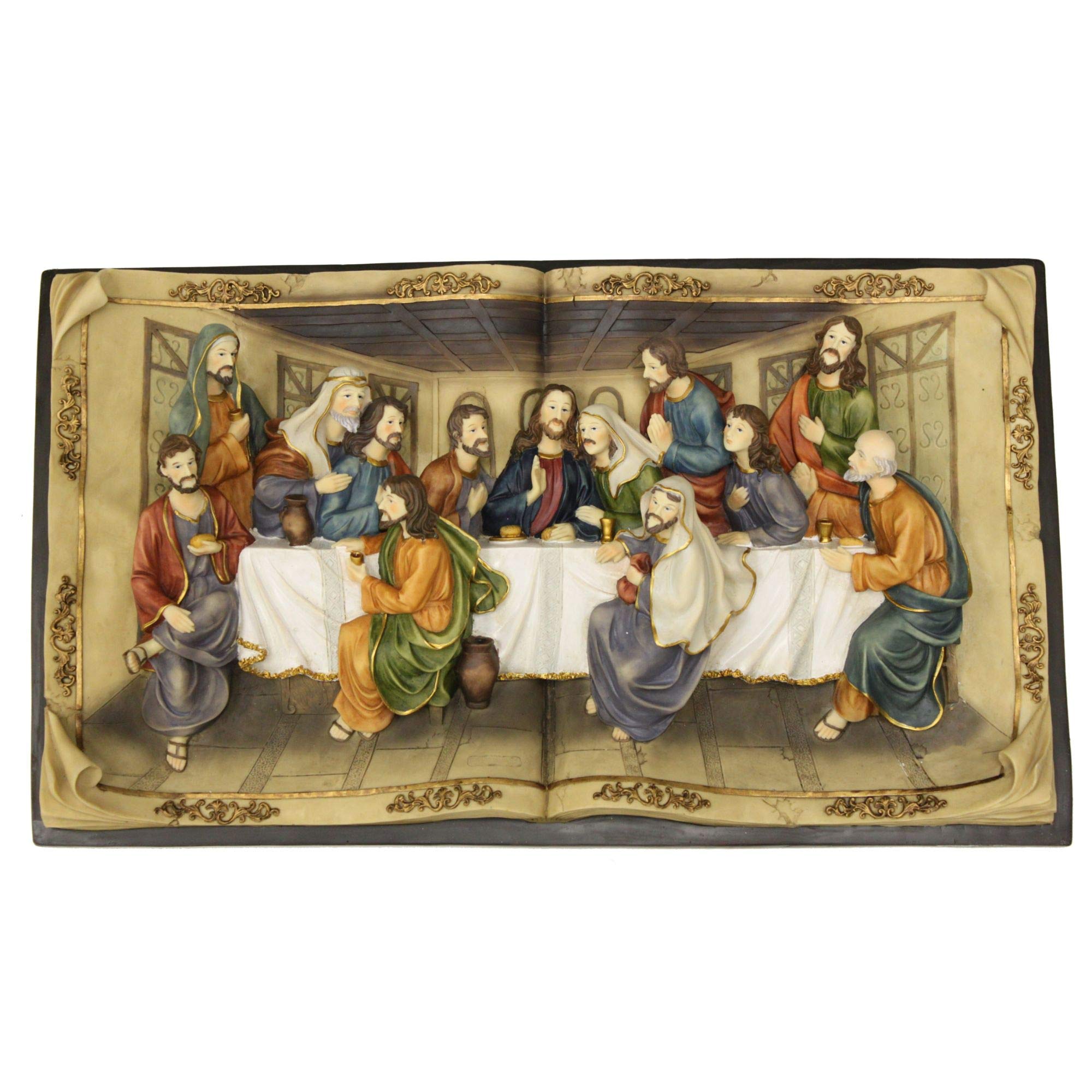 28 Inch Last Supper Wall Plaque - Religious Christian Home Decor for Living Room, Bedroom & Church - Perfect for Gifts & Prayer Spaces