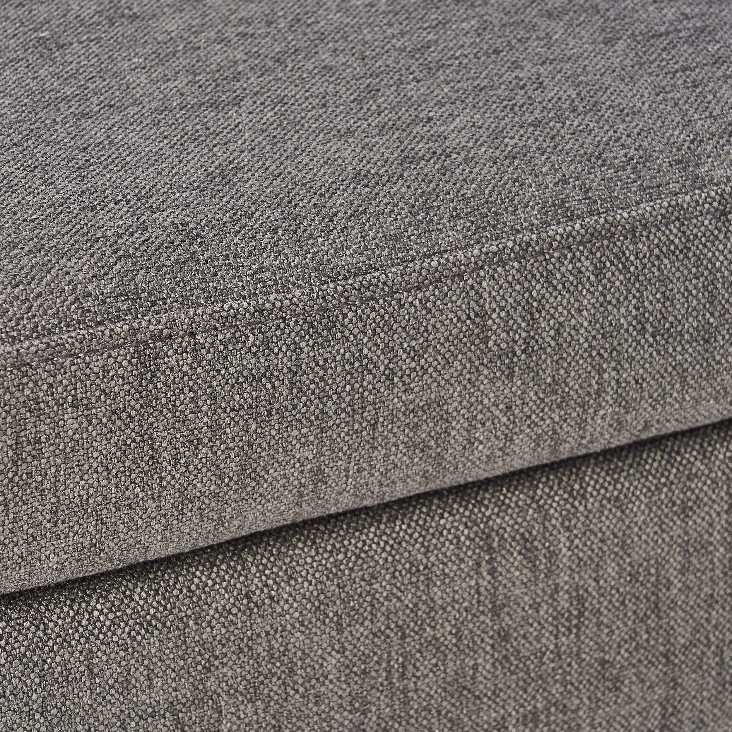 Christopher Knight Home Obert Ottoman - Dark Gray Storage Bench with Tufted Upholstery | Perfect for Living Room, Bedroom & Entryway Seating & Organization