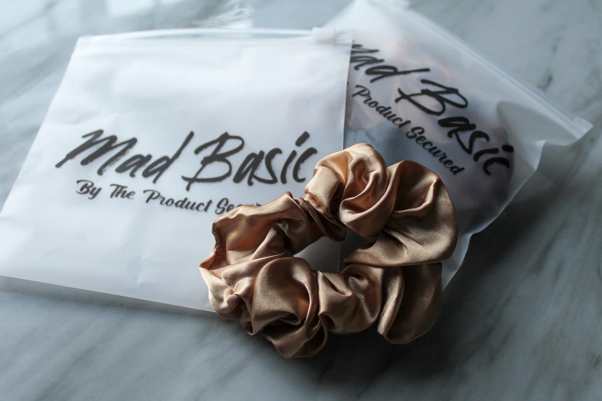 3-Pack Silk Blend Hair Scrunchies - Gentle on Hair, Prevents Breakage & Damage - Perfect for Workouts, Yoga, and Everyday Styling