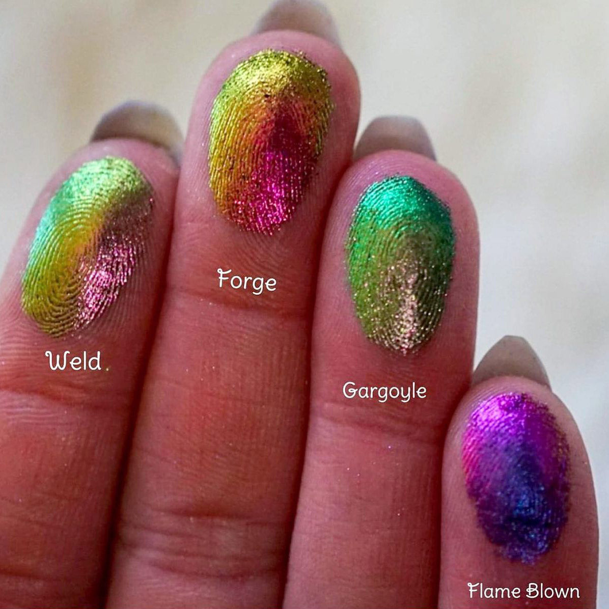 Flame Blown - Multichrome Jewel-Toned Eyeshadow Palette | Long-Lasting Pigmented Makeup for Party, Night Out & Special Occasions