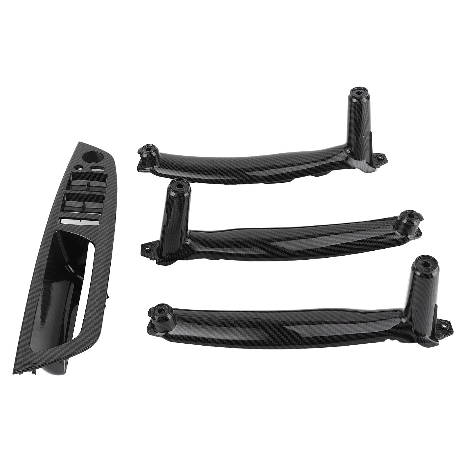 Carbon Fiber Style Car Door Pull Handle Cover - Comfortable Grip & Exquisite Design for Enhanced Interior Styling - Perfect for Sedans, SUVs & Trucks