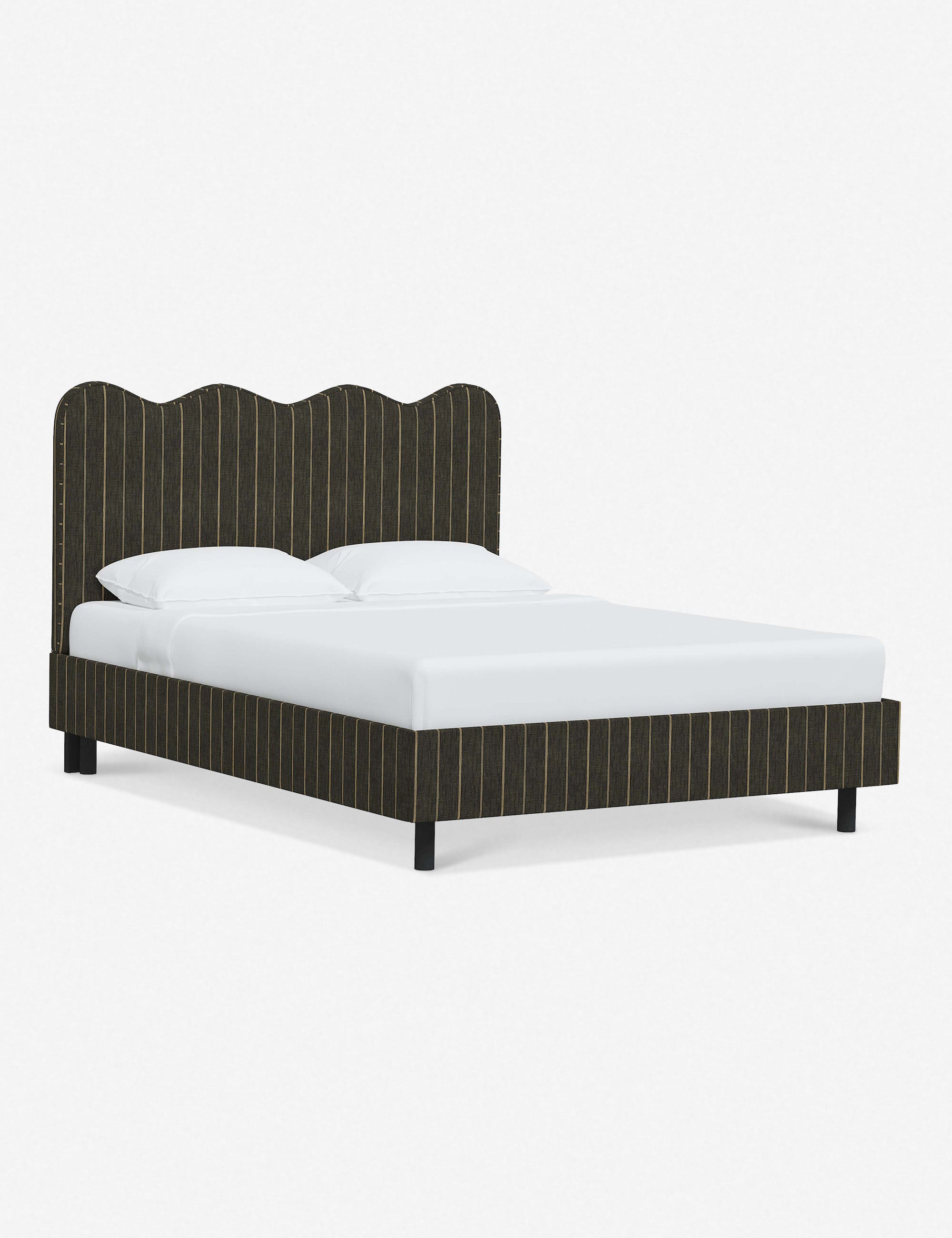 Clementine Platform Bed Frame - Modern Minimalist Wooden Bed with Sturdy Support - Perfect for Bedroom, Guest Room & Small Spaces