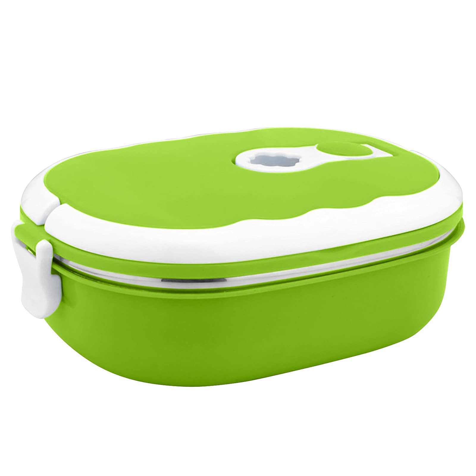 Yiser Stainless Steel Insulated Lunch Box - Leak Proof Bento Box for Kids & Adults, Eco-Friendly Reusable Food Container with Sealed Lid & Drying Rack - Perfect for School, Office, Picnics & Travel (Green, One Size)
