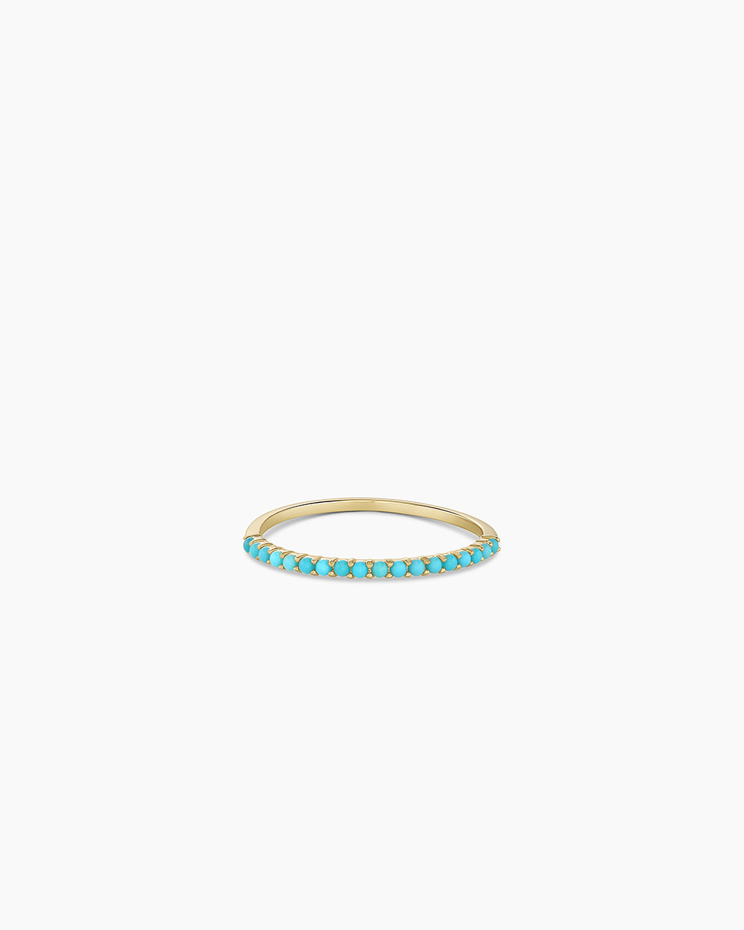 Turquoise Row Ring for Women - Elegant Stackable Bohemian Jewelry - Perfect for Everyday Wear, Gift Giving & Boho Fashion