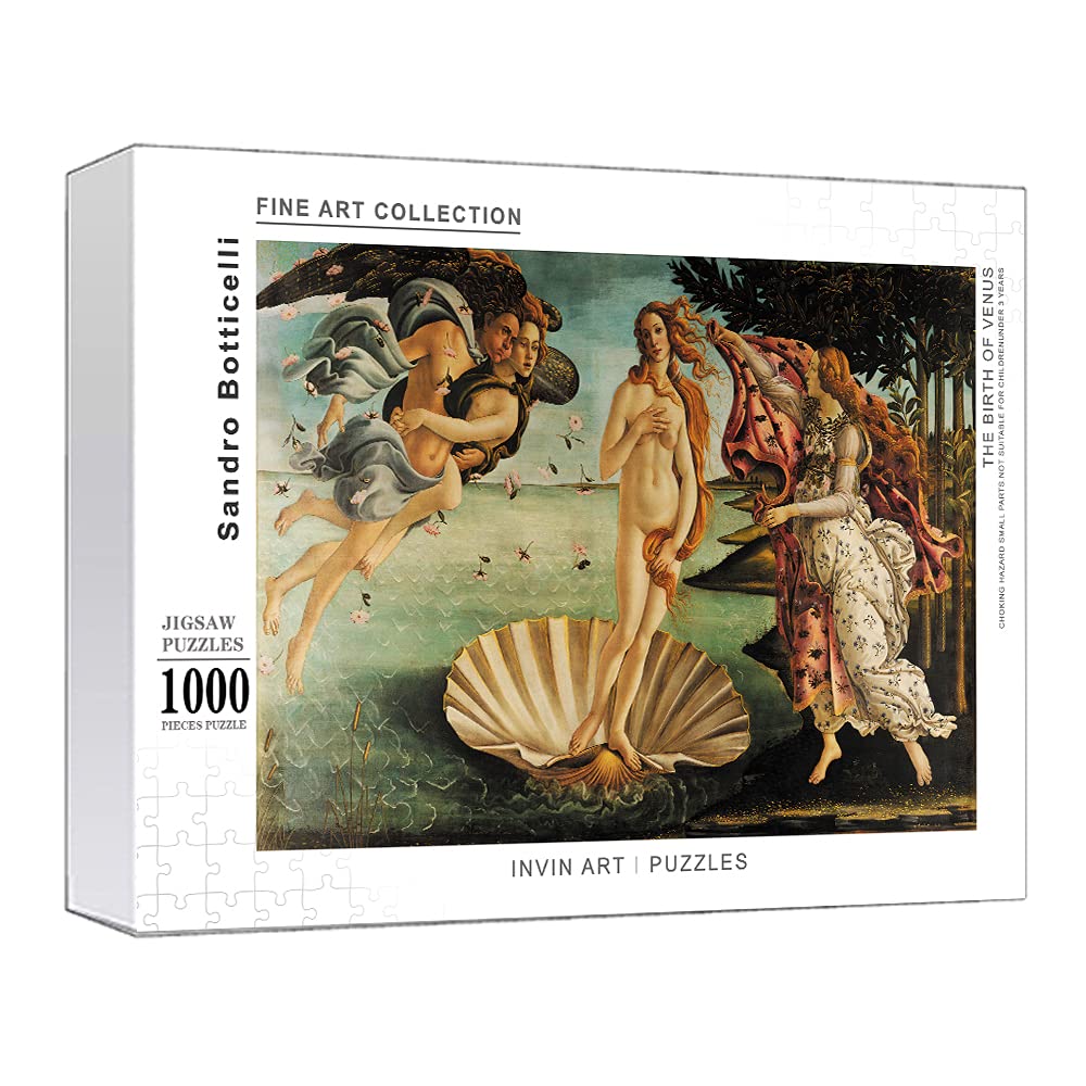 1000-Piece Jigsaw Puzzle - The Birth of Venus by Sandro Botticelli | Renaissance Art Puzzle for Adults & Families | Perfect for Relaxation, Home Decor & Game Nights