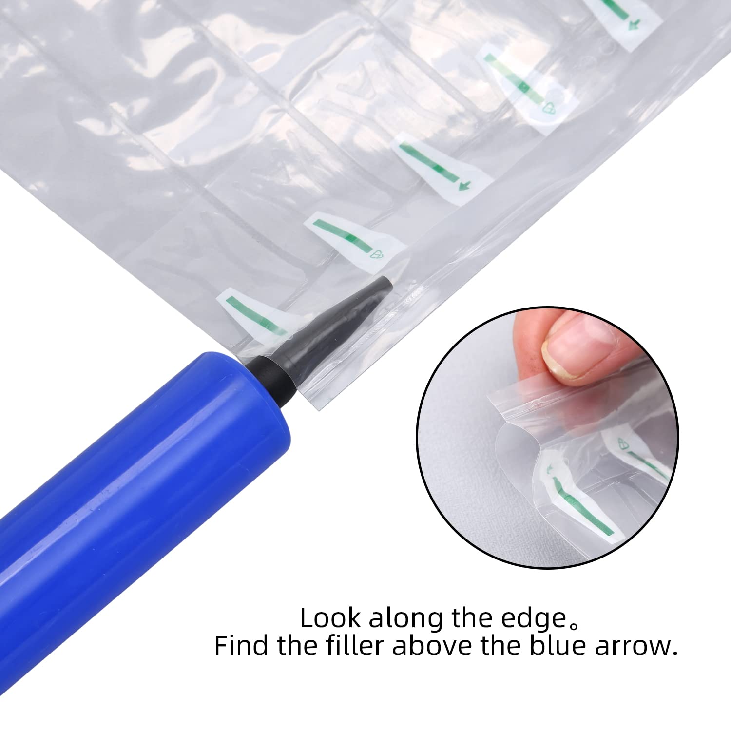 6 Pack Reusable Inflatable Wine Bottle Protectors for Luggage - Air Column Bubble Cushion Bags for Airplane Travel & Shipping | Includes Free Pump | Perfect for Vacation, Gifts & Wine Transport