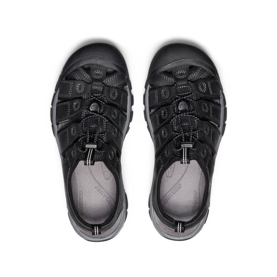 Men's Newport Leather Sandal - Comfortable & Stylish Black/Steel Grey Sandals for Casual Wear & Outdoor Activities