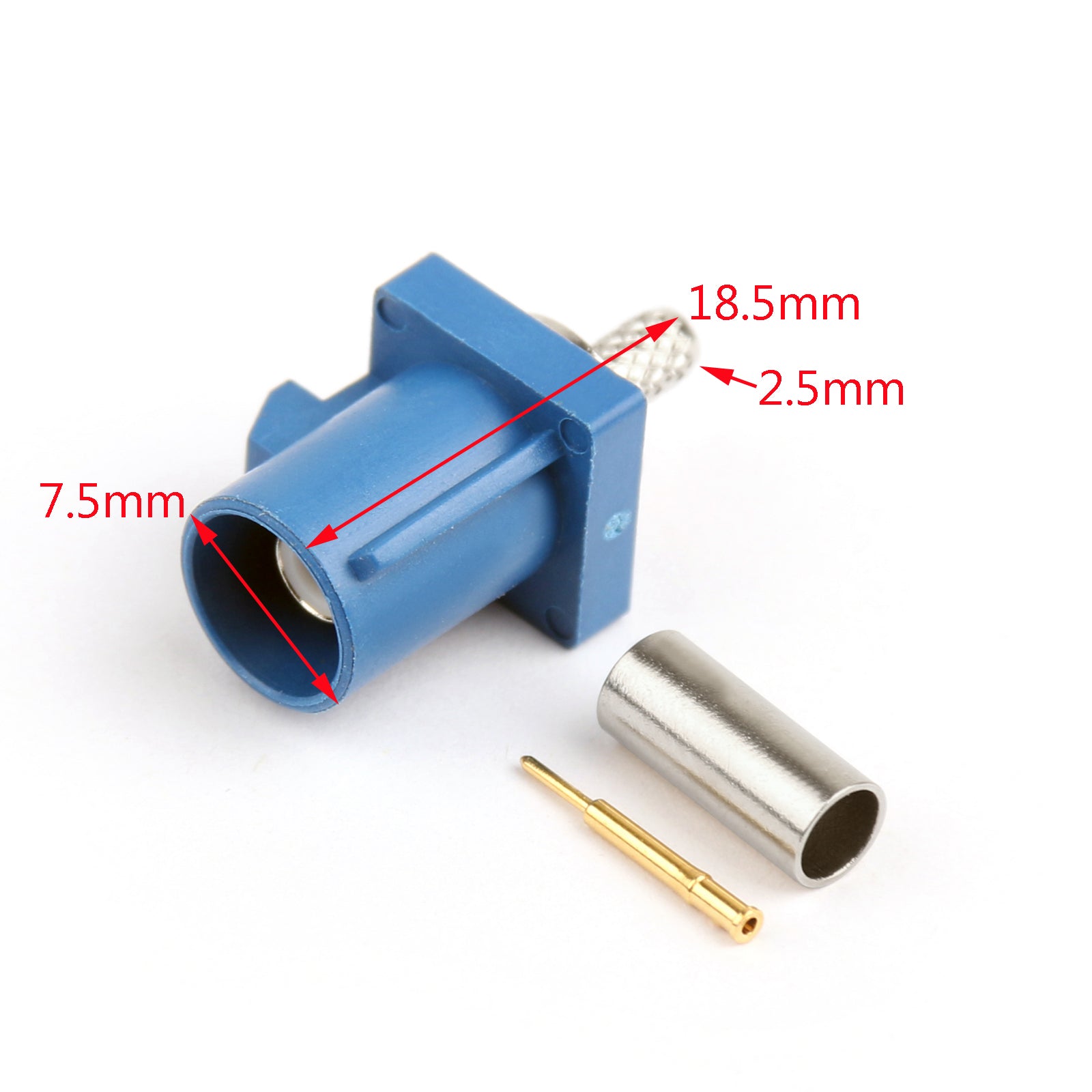 10Pcs Fakra C Male Plug Connectors for GPS Navigation & Telematics - Compatible with RG316 RG174 Cables - Ideal for Car Audio, Vehicle Tracking & Fleet Management Systems