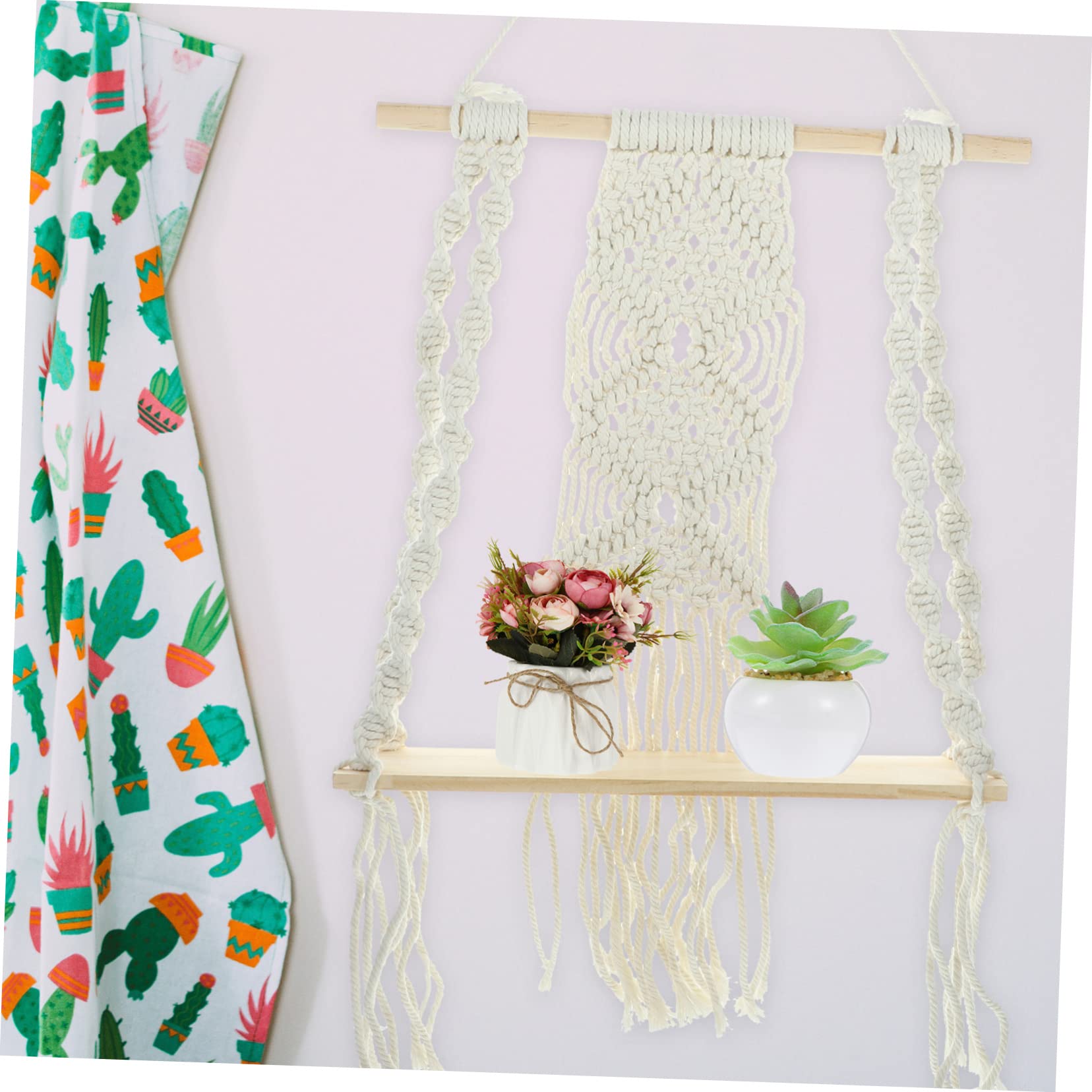 ULDIGI Floating Wall Plant Pot Holder - Decorative Wall Mounted Shelf for Indoor Plants | Perfect for Home, Office, and Garden Decor