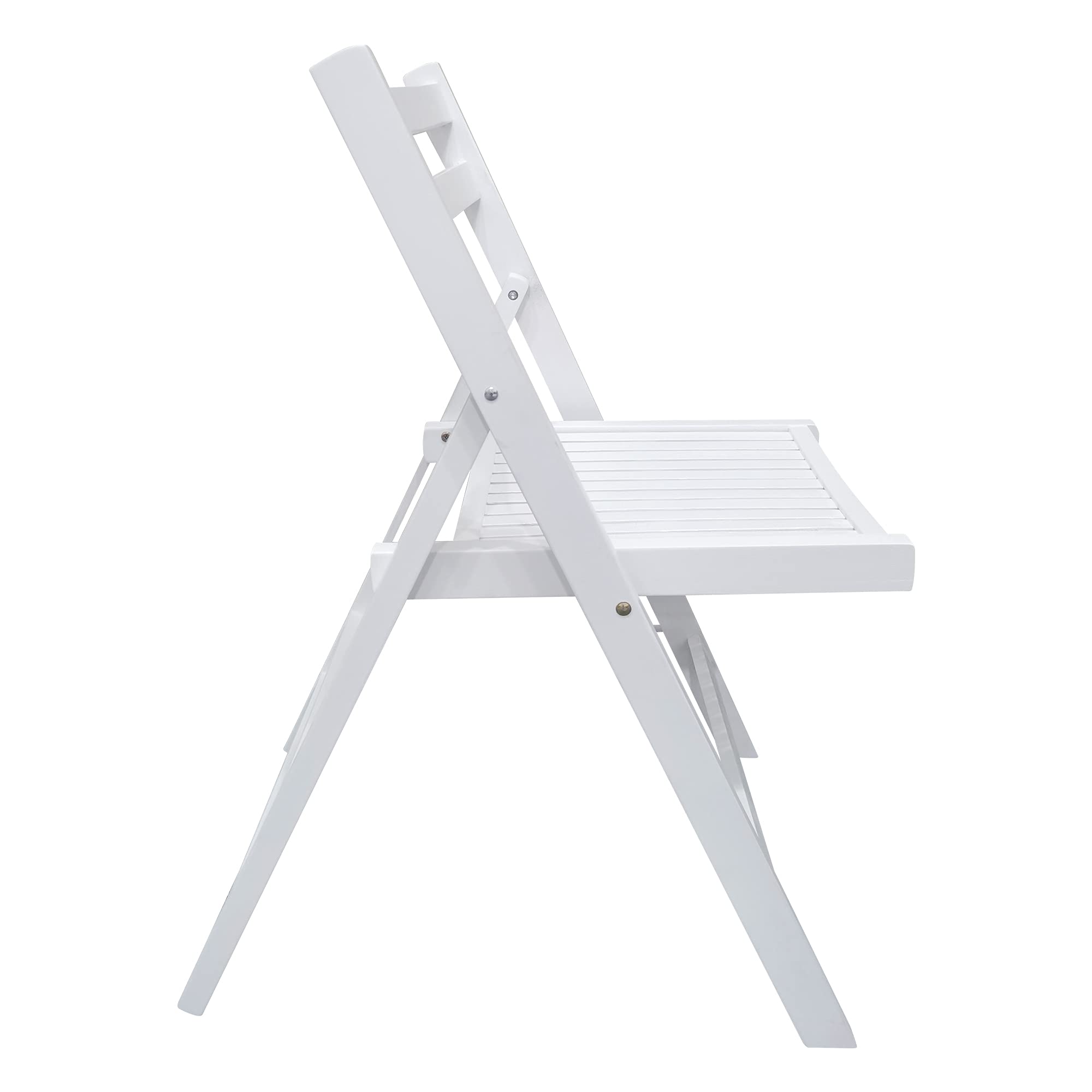 HomVent 4-Pack Wooden Folding Chairs with Slatted Design - Portable Patio Chairs for Living Room, Garden, Balcony, Backyard & Pool - Perfect for Outdoor Relaxation, Indoor Seating & Entertaining Guests