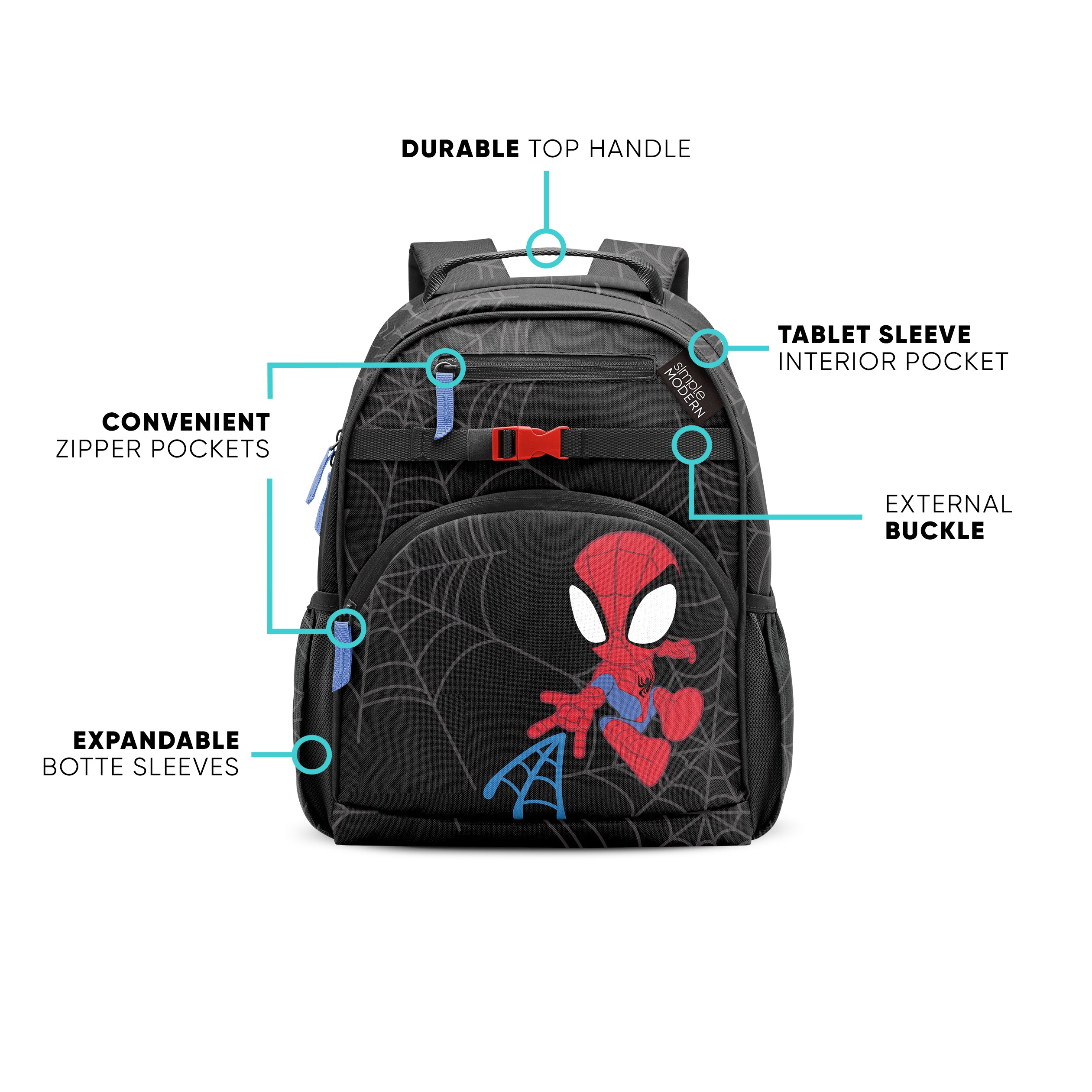 Fletcher Kids' Backpack Medium - Durable School Backpack for Boys & Girls - Lightweight Bookbag for Elementary Students - Perfect for School, Travel & Daily Use