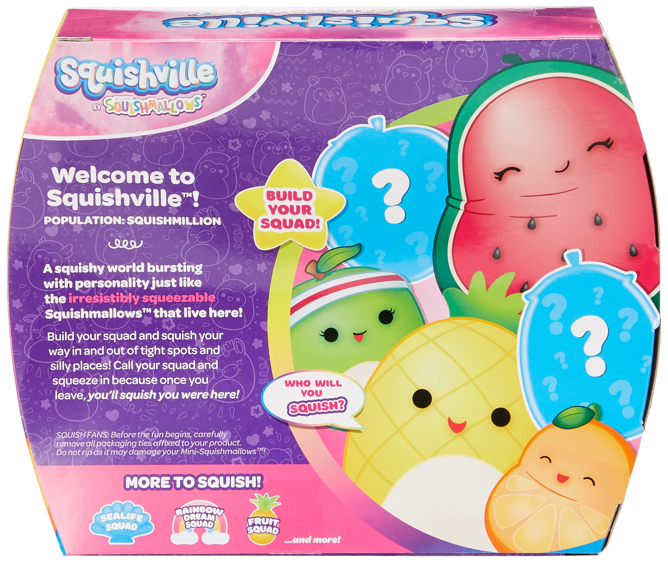 Squishmallows Squishville Mystery Mini Plush Fruit Squad - 6 Pack of 2