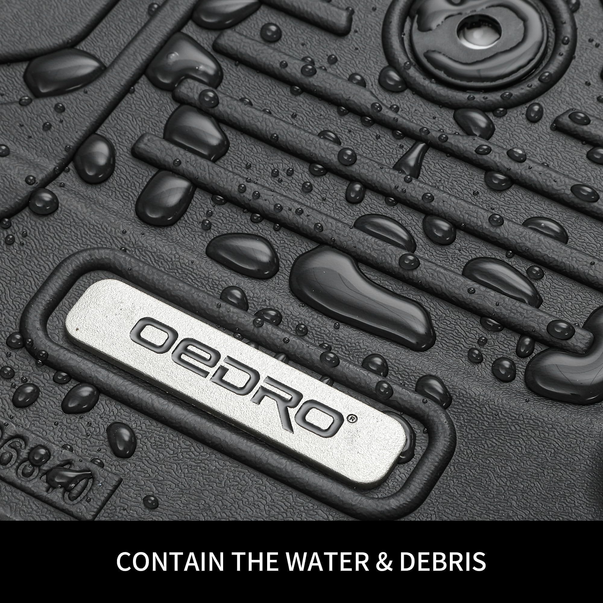 OEDRO Upgraded All-Weather Floor Mats for 2019-2025 Chevrolet Silverado 1500 & GMC Sierra 1500 | 2020-2025 Chevy Silverado/GMC Sierra 2500HD/3500HD Crew Cab | Heavy Duty Protection | Perfect for Off-Roading, Camping & Daily Commute
