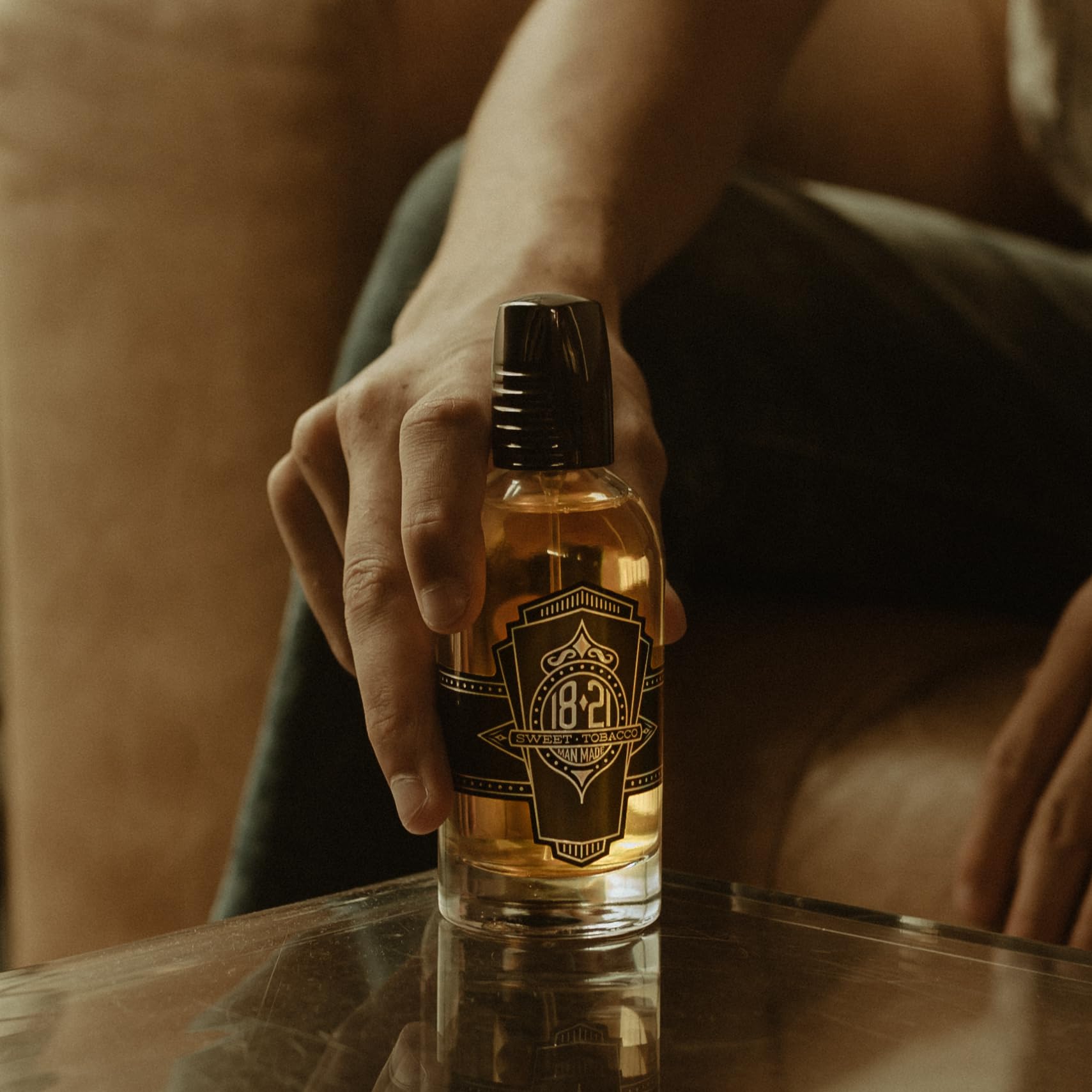Premium 18.21 Man Made Men's Cologne - 3.4 fl oz Long-Lasting Eau de Parfum for Men - Sweet Woody Fragrance with Masculine Aromatics - Perfect for Date Night, Office & Special Occasions