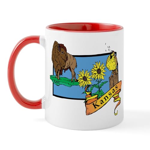 White/Red Inside - Kansas Mug