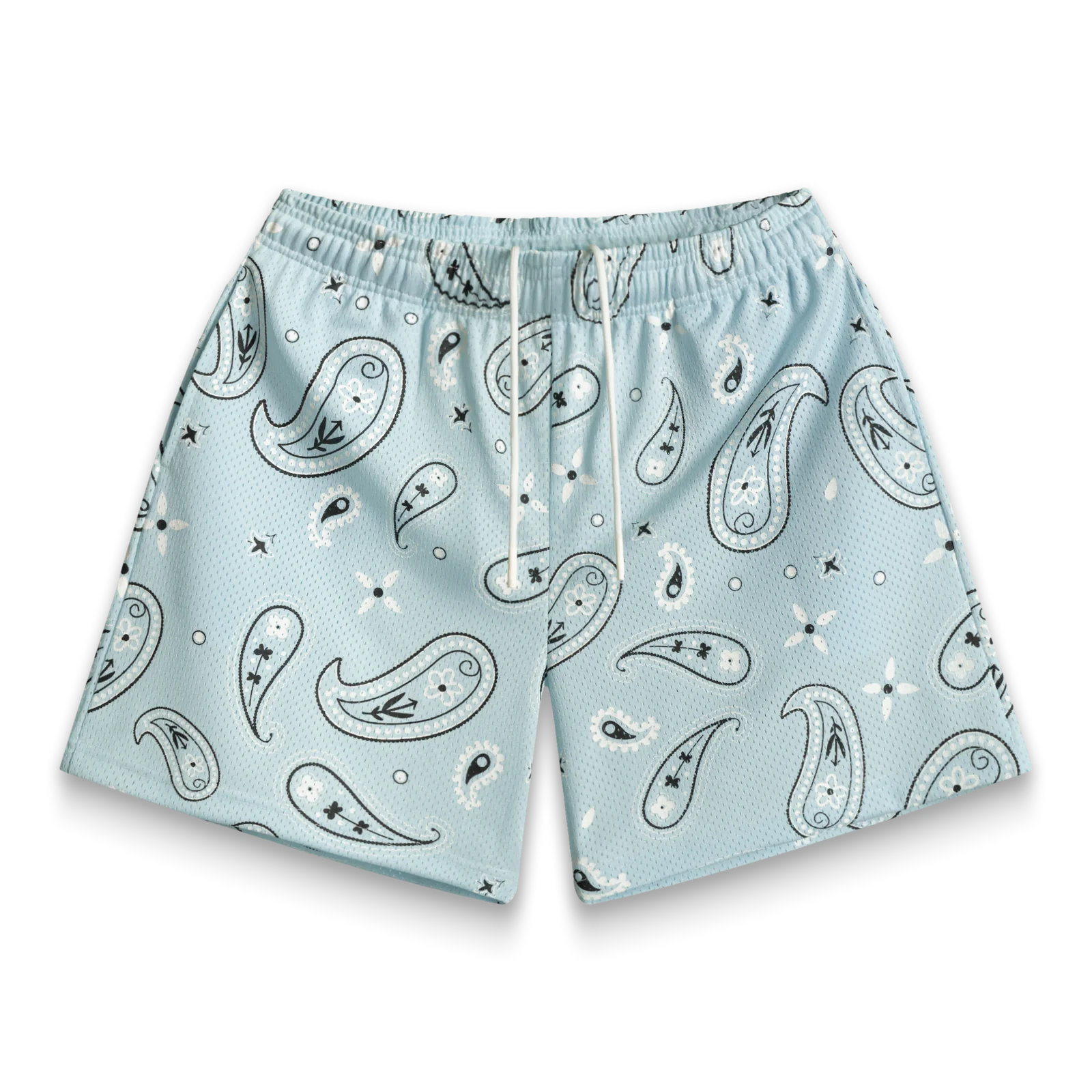 BRAVEST STUDIOS Sky Paisley V3 Shorts - Trendy Summer Casual Shorts for Men | Perfect for Beach, Gym & Outdoor Activities