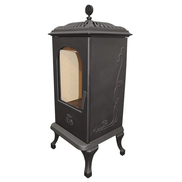 Westbo Victoria 100 Cast Iron Stove - Classic Wood Burning Fireplace for Cozy Living Rooms & Cabins