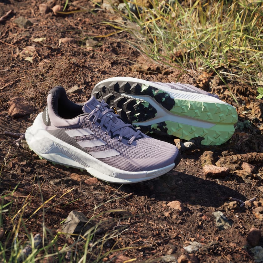 Adidas Women's Terrex Soulstride Ultra Trail Running Shoes - Preloved Fig/Silver Dawn/Aurora Black | Lightweight Hiking & Outdoor Adventure Footwear for Women