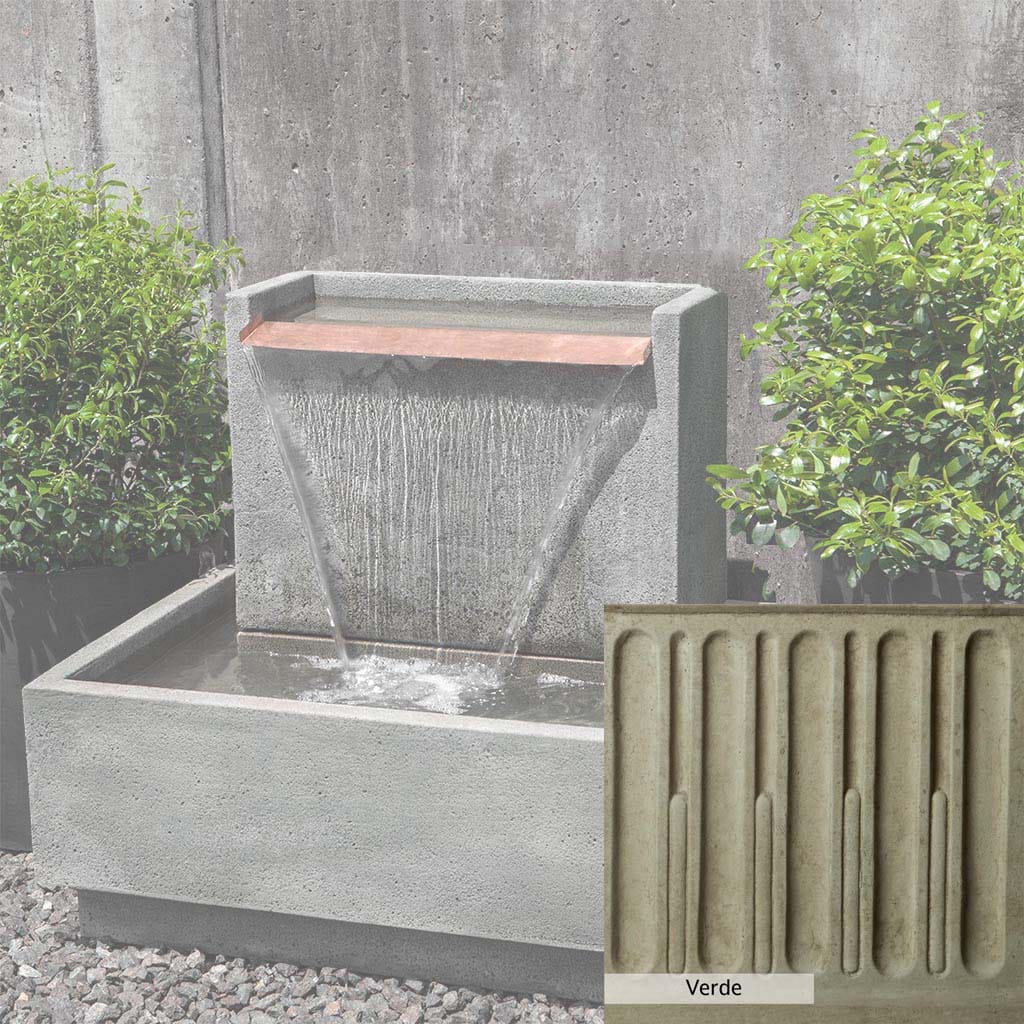 Campania International Falling Water Fountain II - Outdoor Garden Waterfall Feature for Patio, Yard, and Landscape Decor | Relaxing Water Sounds for Backyard Oasis