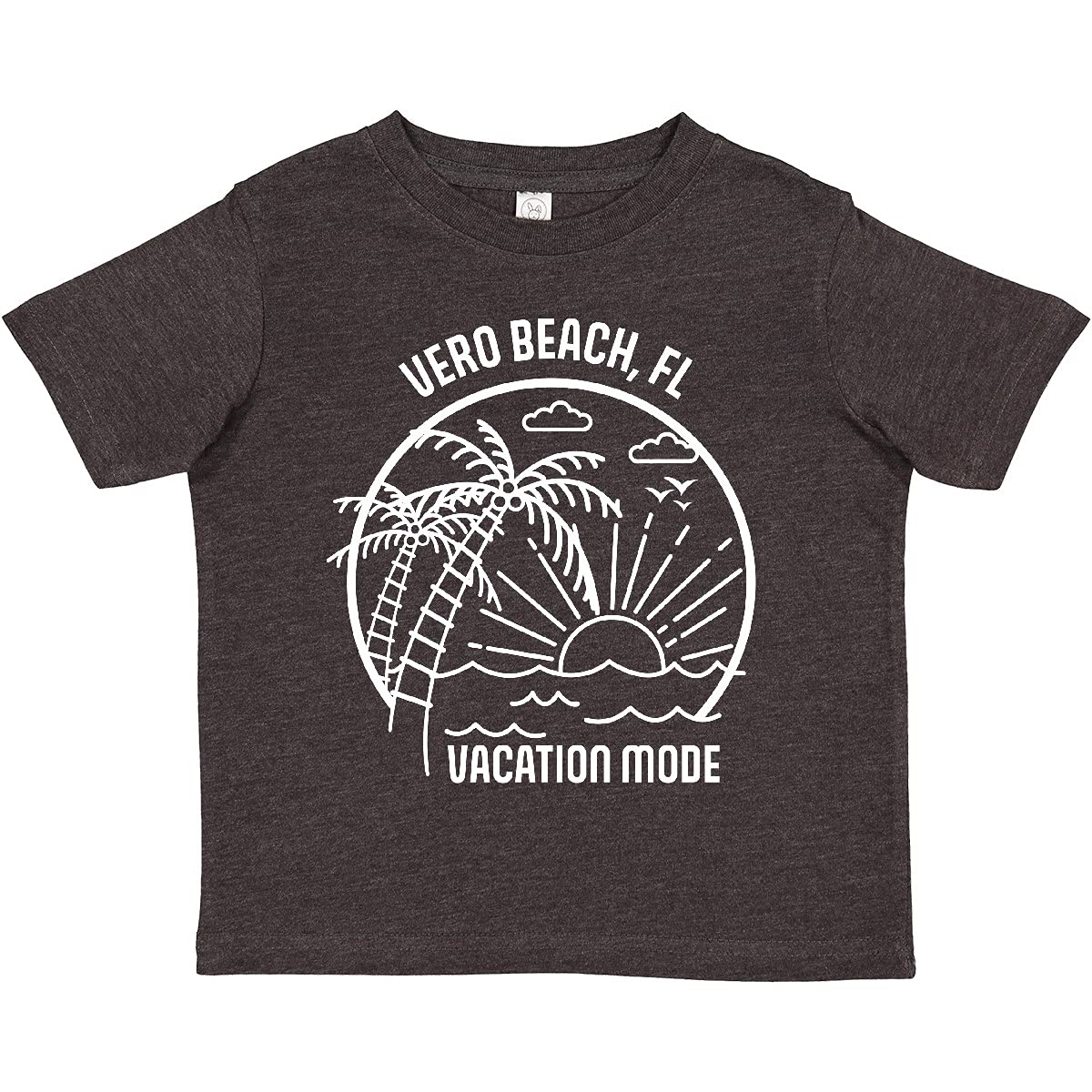 Inktastic Summer Vacation Mode Vero Beach Florida Toddler T-Shirt - Cute Florida Beach Graphic Tee for Boys & Girls - Perfect for Family Vacations, Beach Trips & Summer Outfits