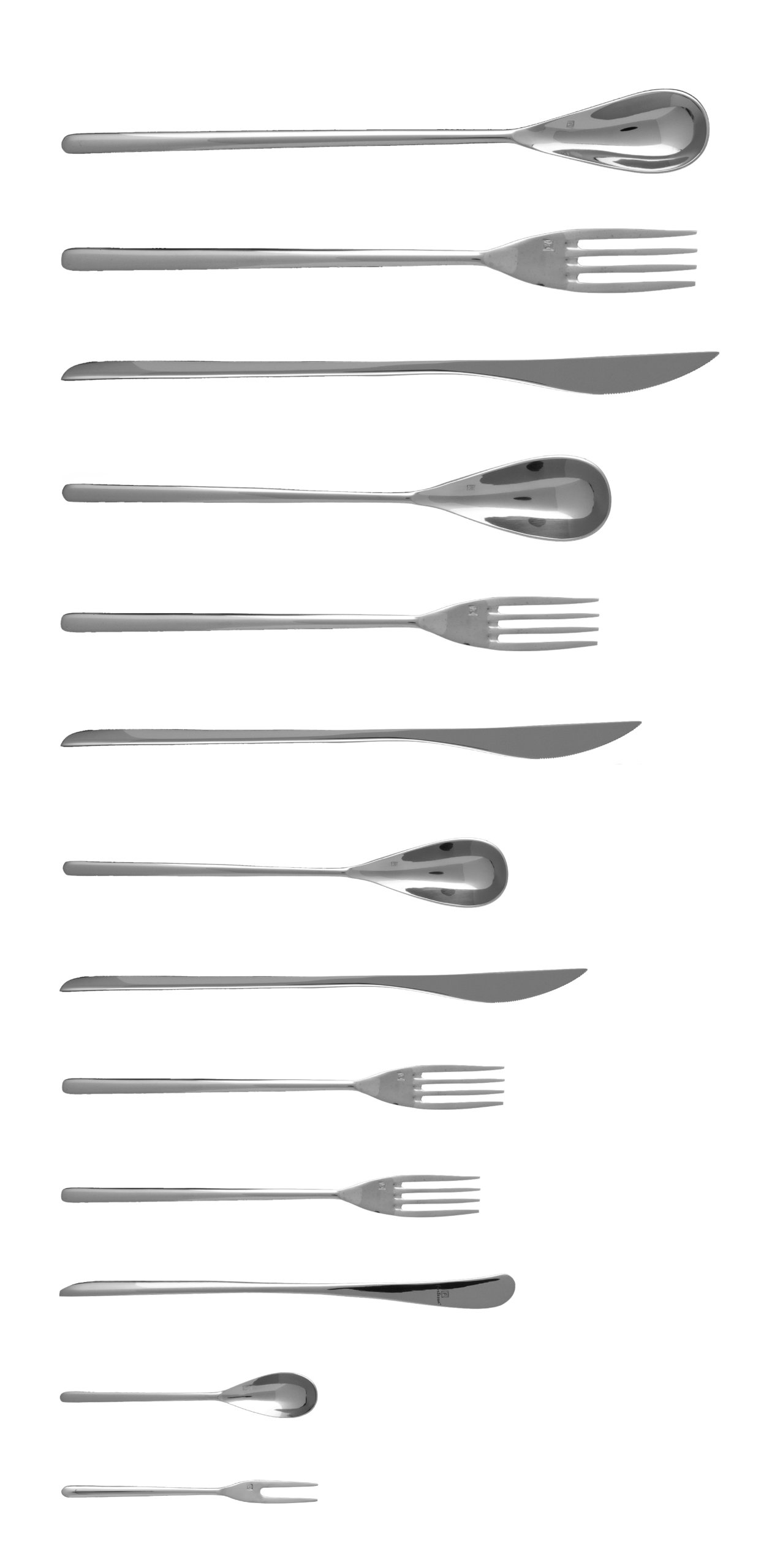 Fortessa Dragonfly 18/10 Stainless Steel Butter Knife Set of 12 - 7.1 Inch Elegant Flatware for Fine Dining, Restaurants & Home Entertaining