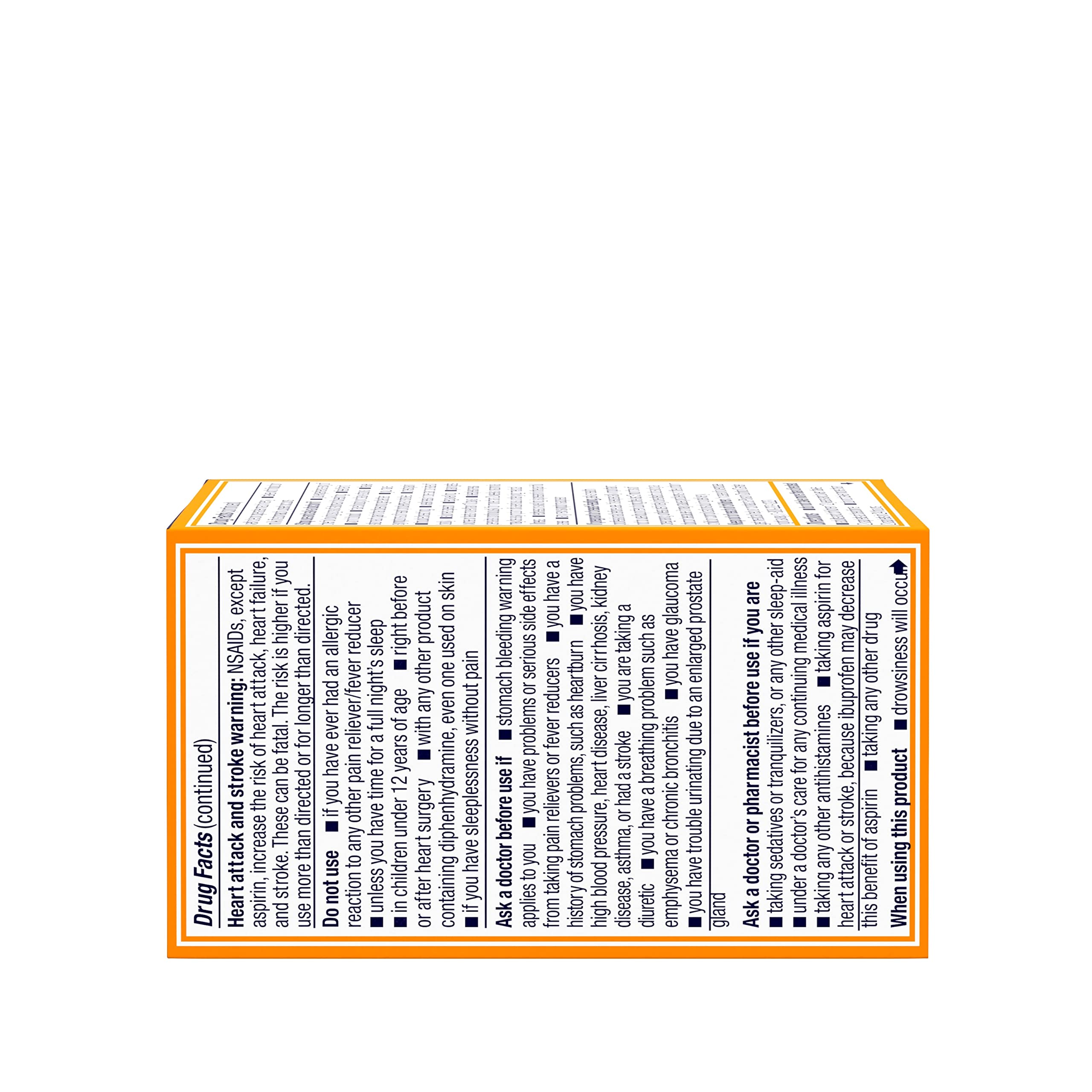 Motrin PM Caplets 200mg Ibuprofen & 38mg Sleep Aid - Nighttime Pain Relief for Headaches, Backaches & Minor Aches - 20 Count - Perfect for Restful Sleep After Workouts or Stressful Days