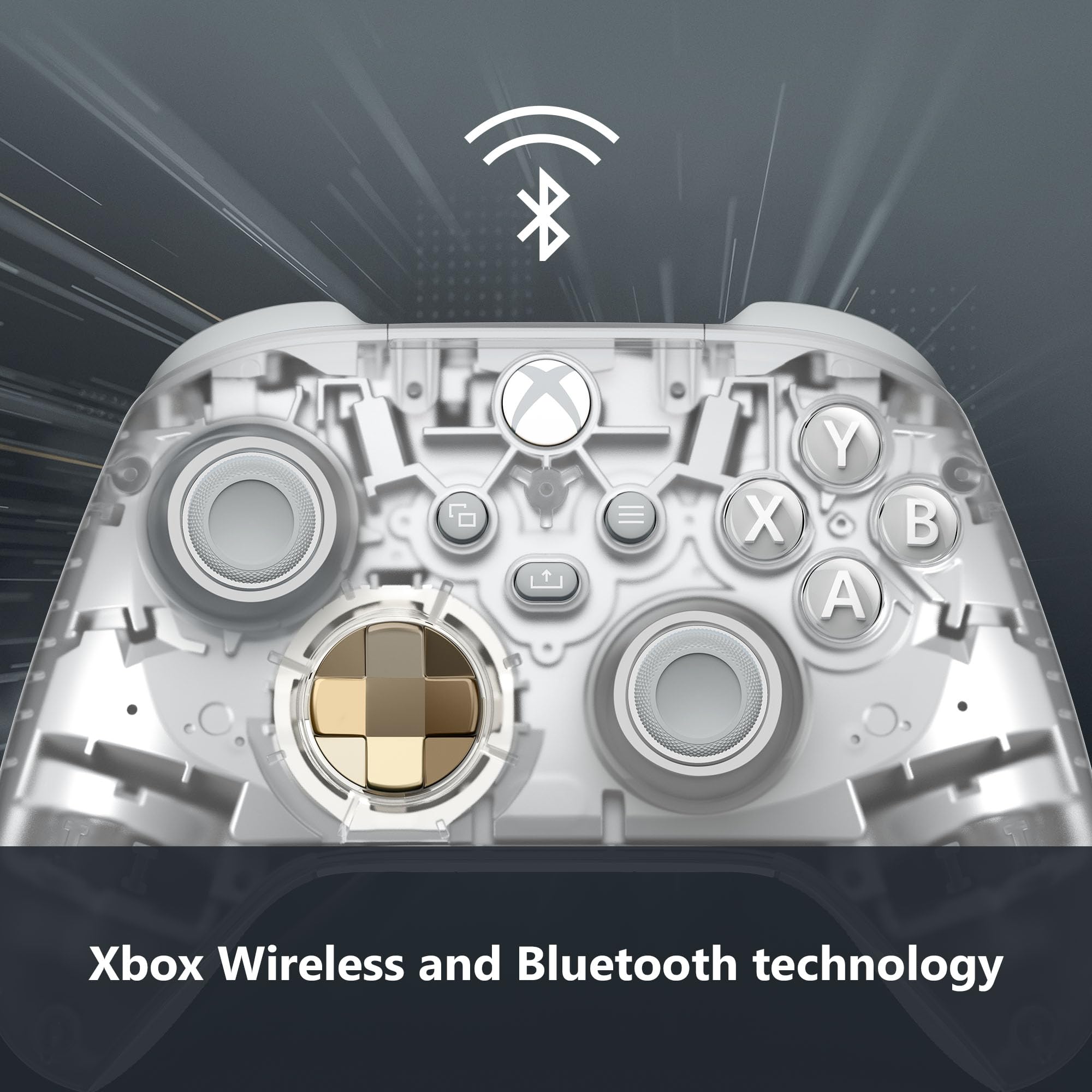 Xbox Ghost Cipher Series Wireless Gaming Controller for Xbox Series X|S, Xbox One, Windows PC, Android, iOS - Ultimate Gaming Experience for Home and On-the-Go