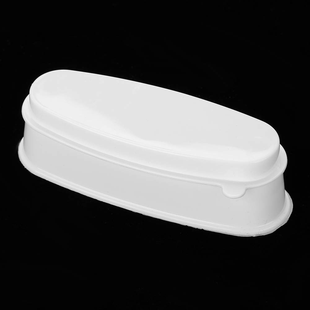 Portable White Nail Dip Powder Tray - Professional Manicure Mold Container for Nail Art & Dipping Powder Application | Perfect for Salon, Home Use & Travel Nail Care Kit