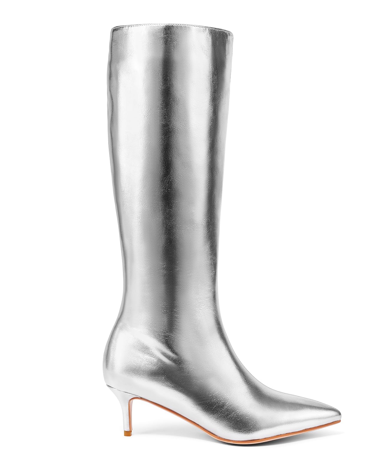 Women's Knee High Pointed Toe Stiletto Heel Boots with Side Zipper - Sexy Fashionable Long Boots for Fall & Spring - Perfect for Office, Party & Date Night Outfits