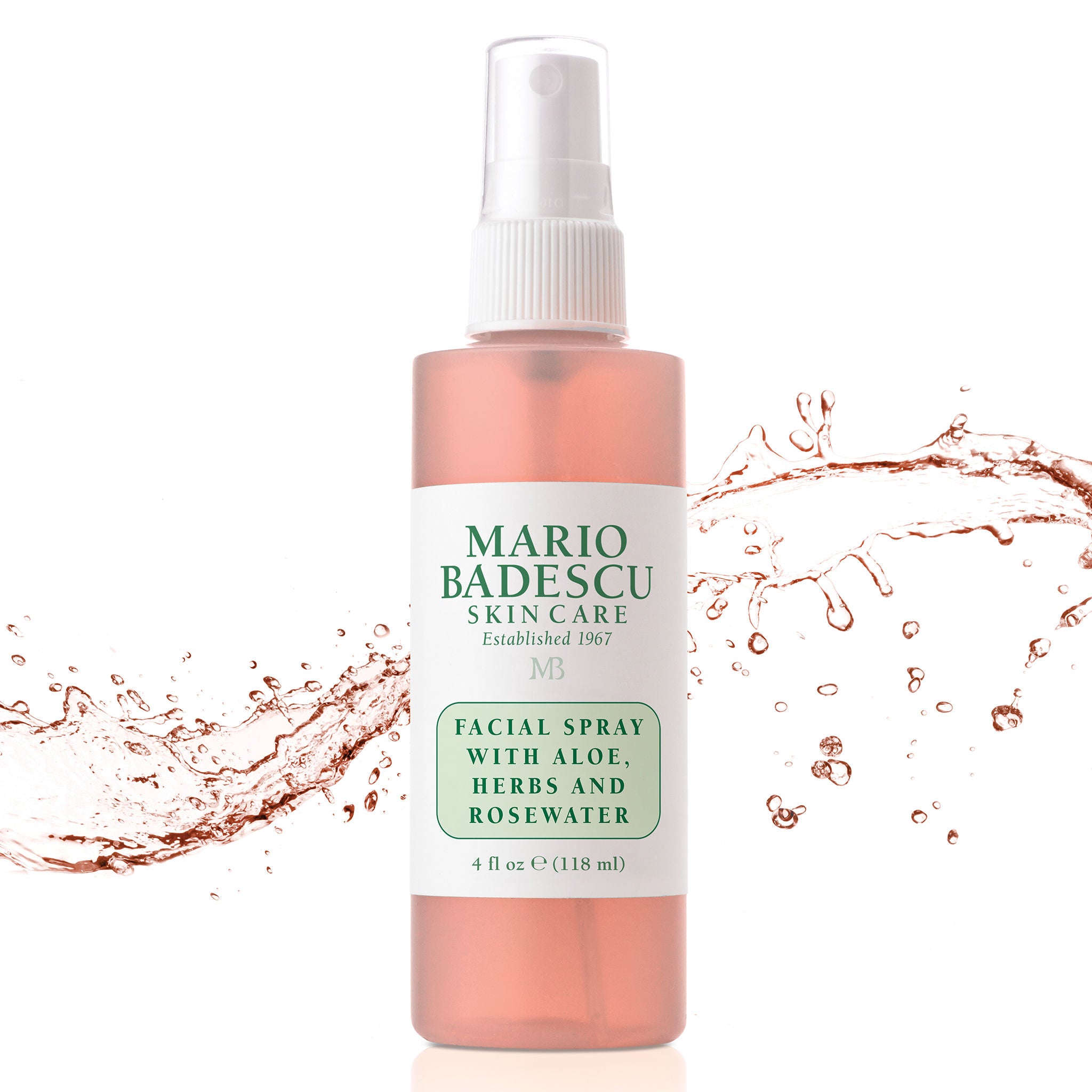 Hydrating Facial Mist with Aloe Vera, Herbs & Rosewater - Soothing Spray for Dry Skin, Makeup Setting & On-the-Go Refreshment
