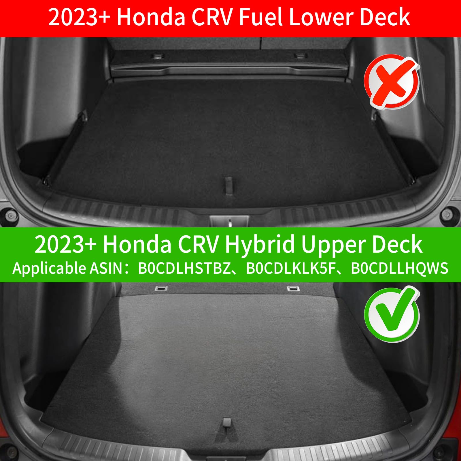 All-Weather Floor Mats for 2023-2025 Honda CRV & CRV Hybrid - Complete Set (Trunk Liner, Back Seat Cover, Front/Rear Mats) | Durable Protection for SUV Cargo Area & Interior | Perfect for Road Trips, Camping & Family Adventures