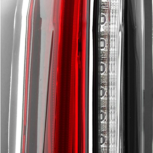 AKKON 2-in-1 LED Tail Lights for 2007-2014 Chevy Tahoe Suburban & GMC Yukon - Black Smoke Style - Enhanced Visibility & Style for Night Driving & Custom Car Upgrades