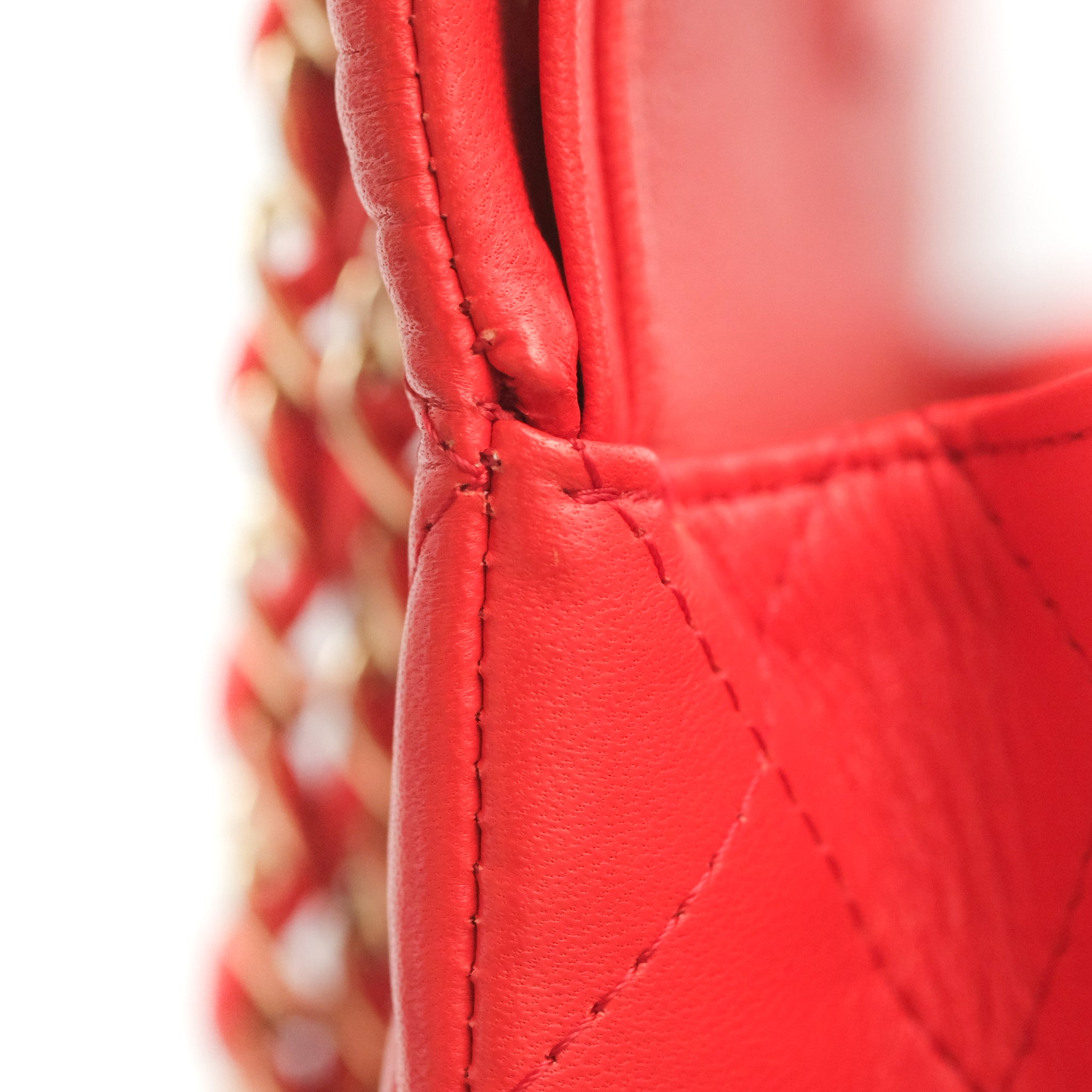 Chanel Classic Medium Double Flap Bag - Red Lambskin Leather with Gold Hardware | Luxury Designer Handbag for Women, Perfect for Parties, Weddings & Everyday Elegance