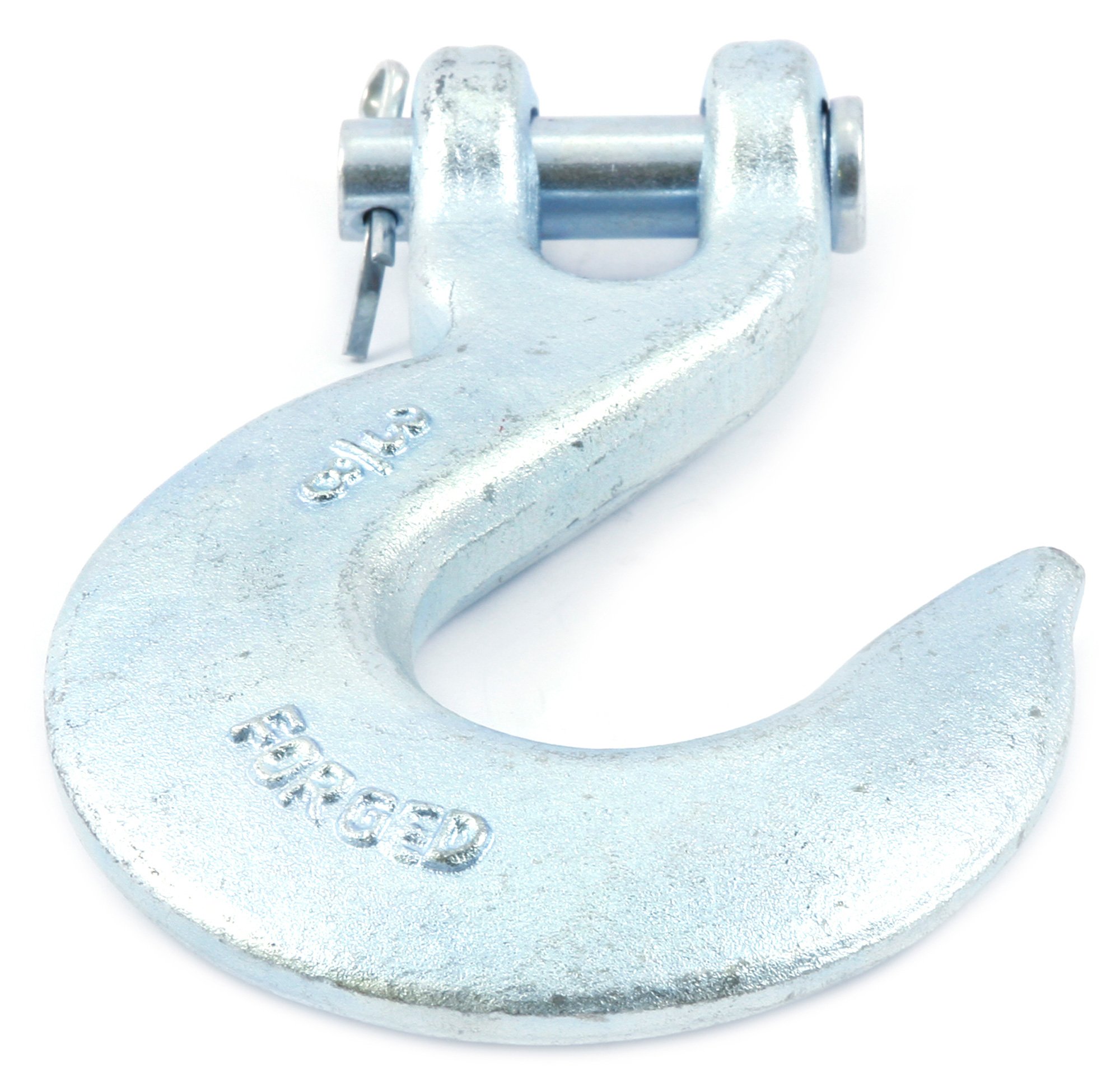 Forney 61052 3/8-Inch Clevis Slip Hook - Heavy Duty Lifting Hardware for Construction, Rigging & Towing - Perfect for Cranes, Winches & Industrial Applications