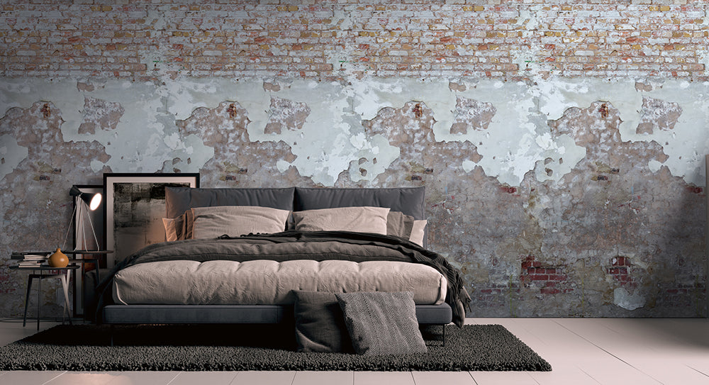 Distressed Brick Wall Panel - Faux Brick Wall Decor for Home & Office - Perfect for Accent Walls, Fireplaces, and DIY Projects
