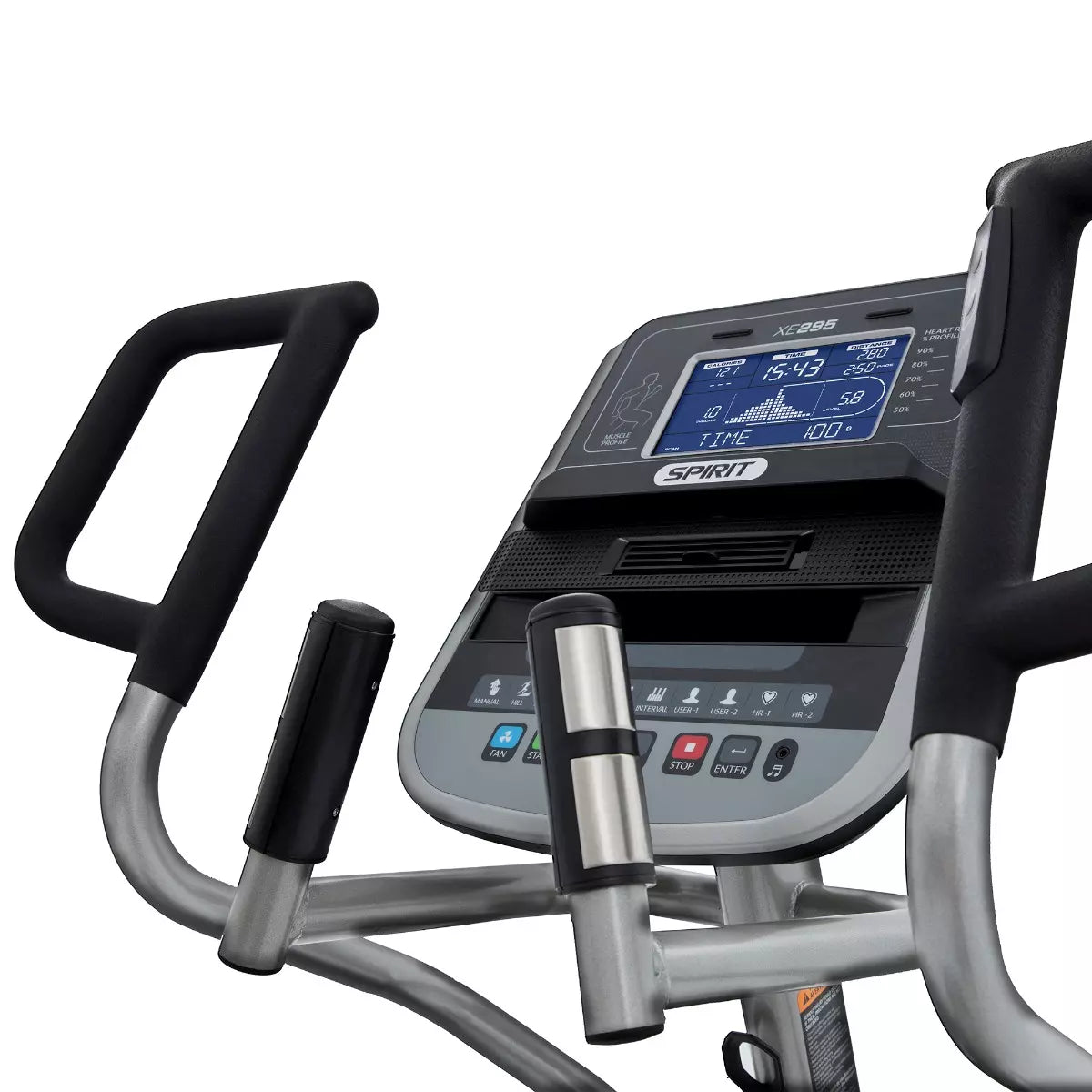 Spirit XE295 Elliptical Machine - Low Impact Cardio Trainer for Home Gym, Full Body Workout Equipment with LCD Monitor | Perfect for Small Spaces & Apartment Fitness